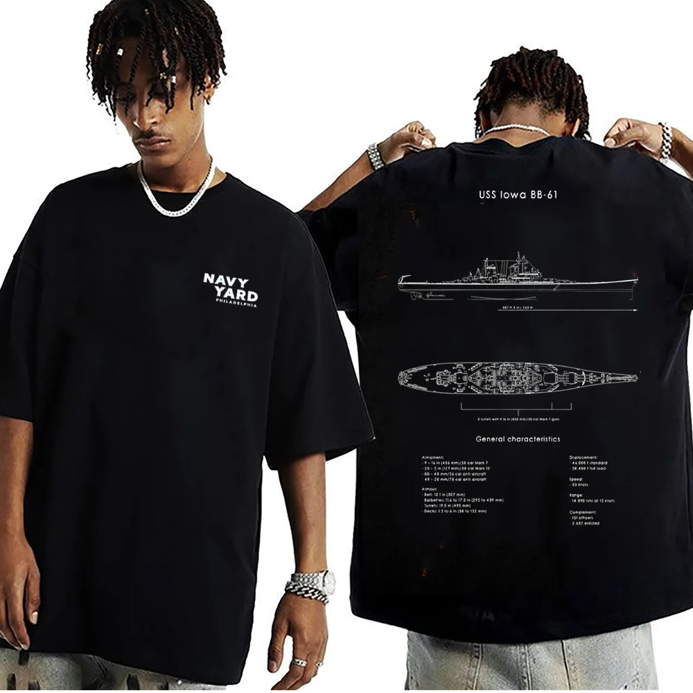 USS New Jersey BB-62 Oversized Unisex T-shirt/Crewneck/Hoodie