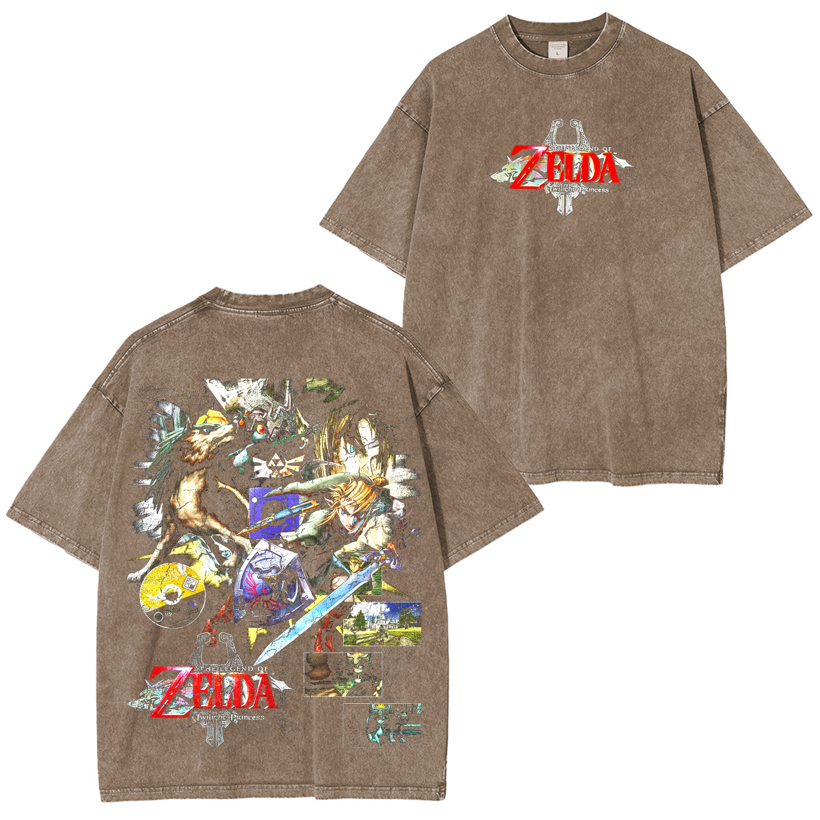 The Legend of Zelda Game Unisex Washed T-Shirt