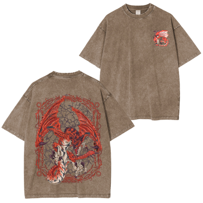 Rathalos the King of the Skies Unisex Washed T-Shirt