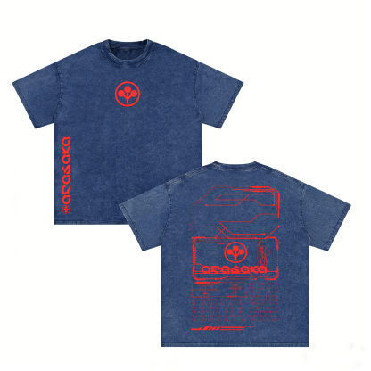 Retro Vintage Arasaka Cyberpunk 2077  Unisex Washed T-Shirt
