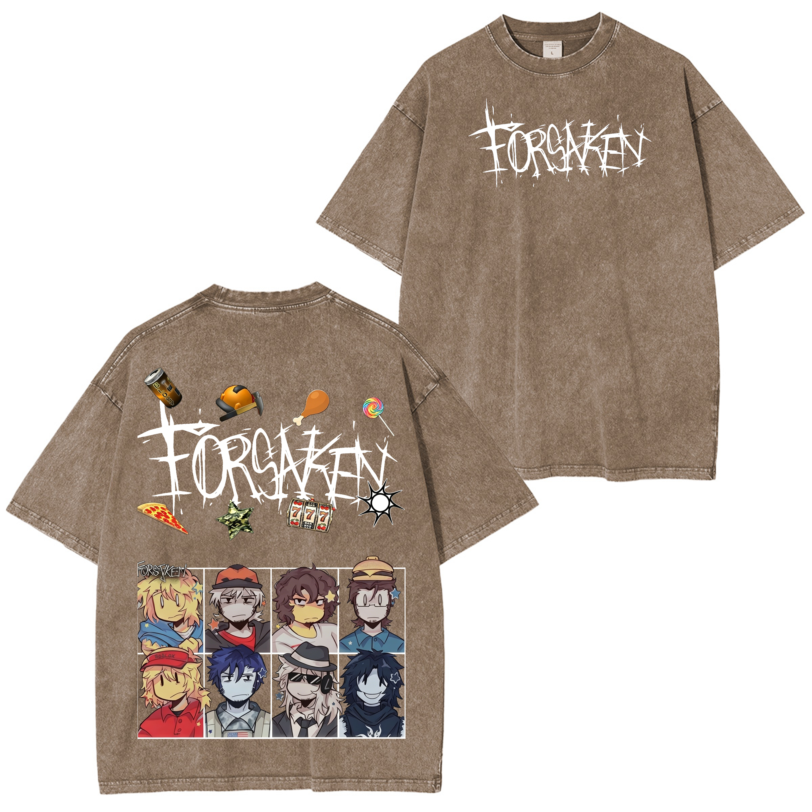Forsaken Game  Unisex Washed T-Shirt