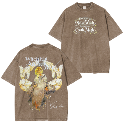 Witch Hat Atelier Anime Unisex Washed T-Shirt