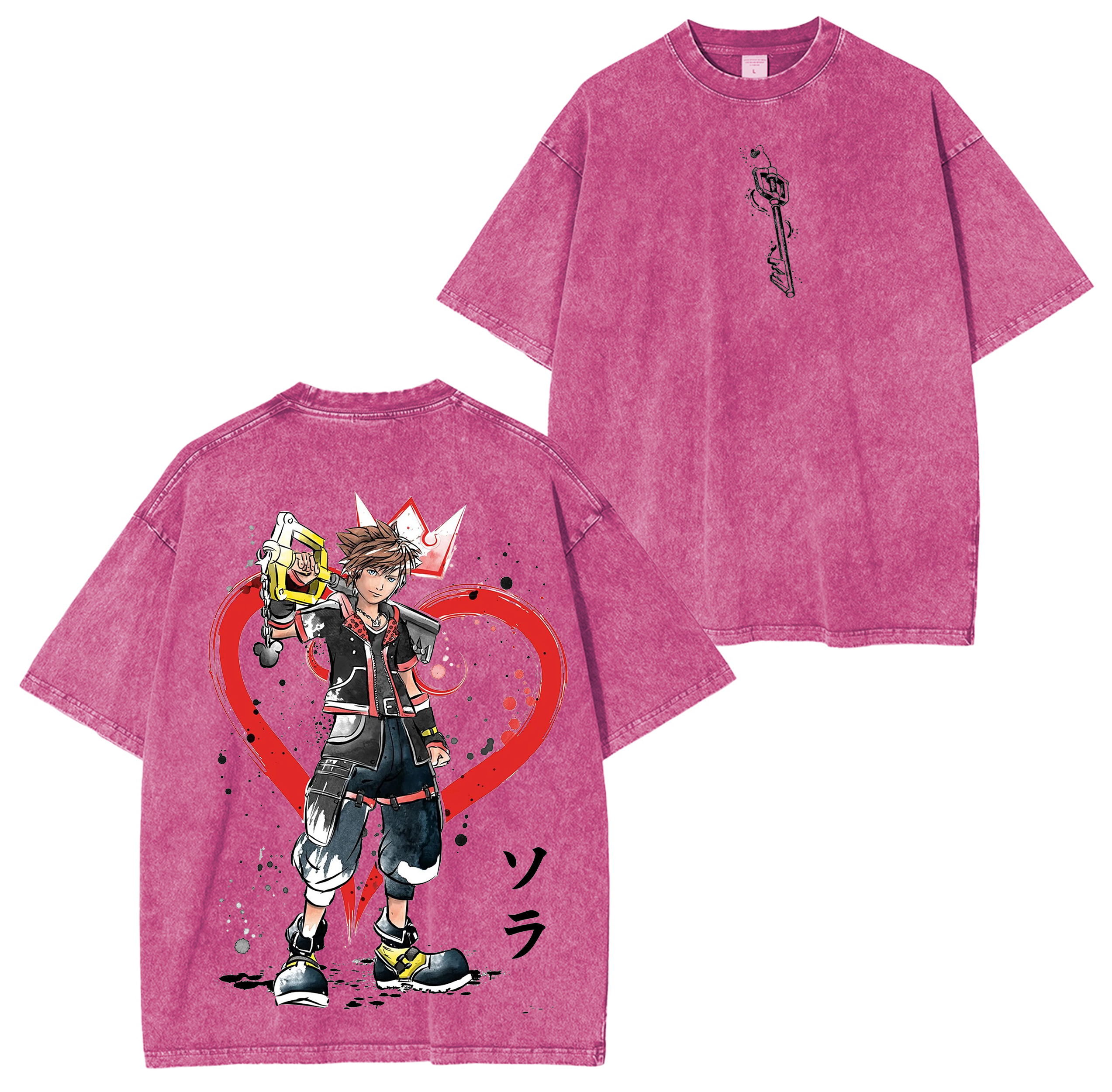Kingdom Hearts Unisex Washed T-Shirt
