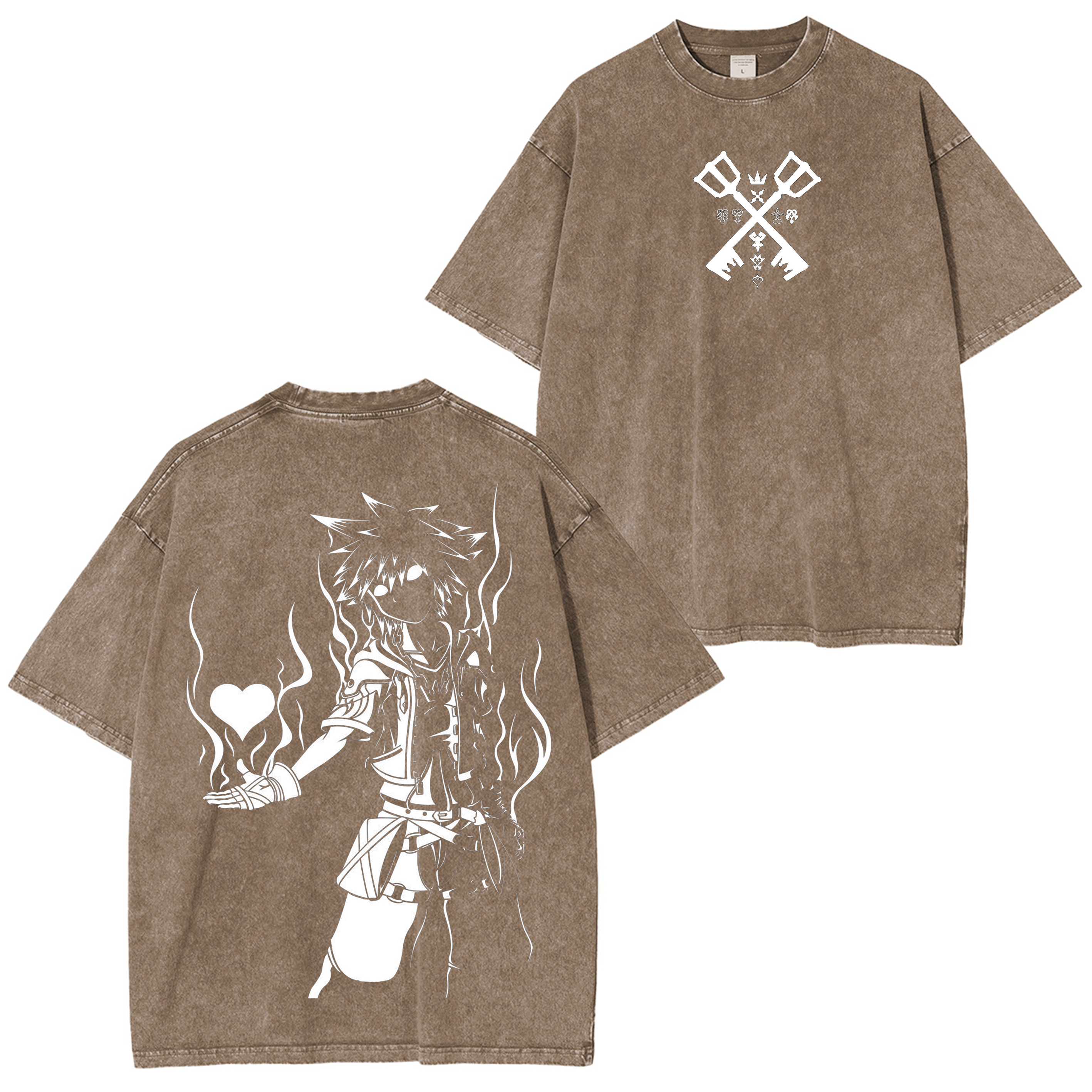 Kingdom Hearts Unisex Washed T-Shirt