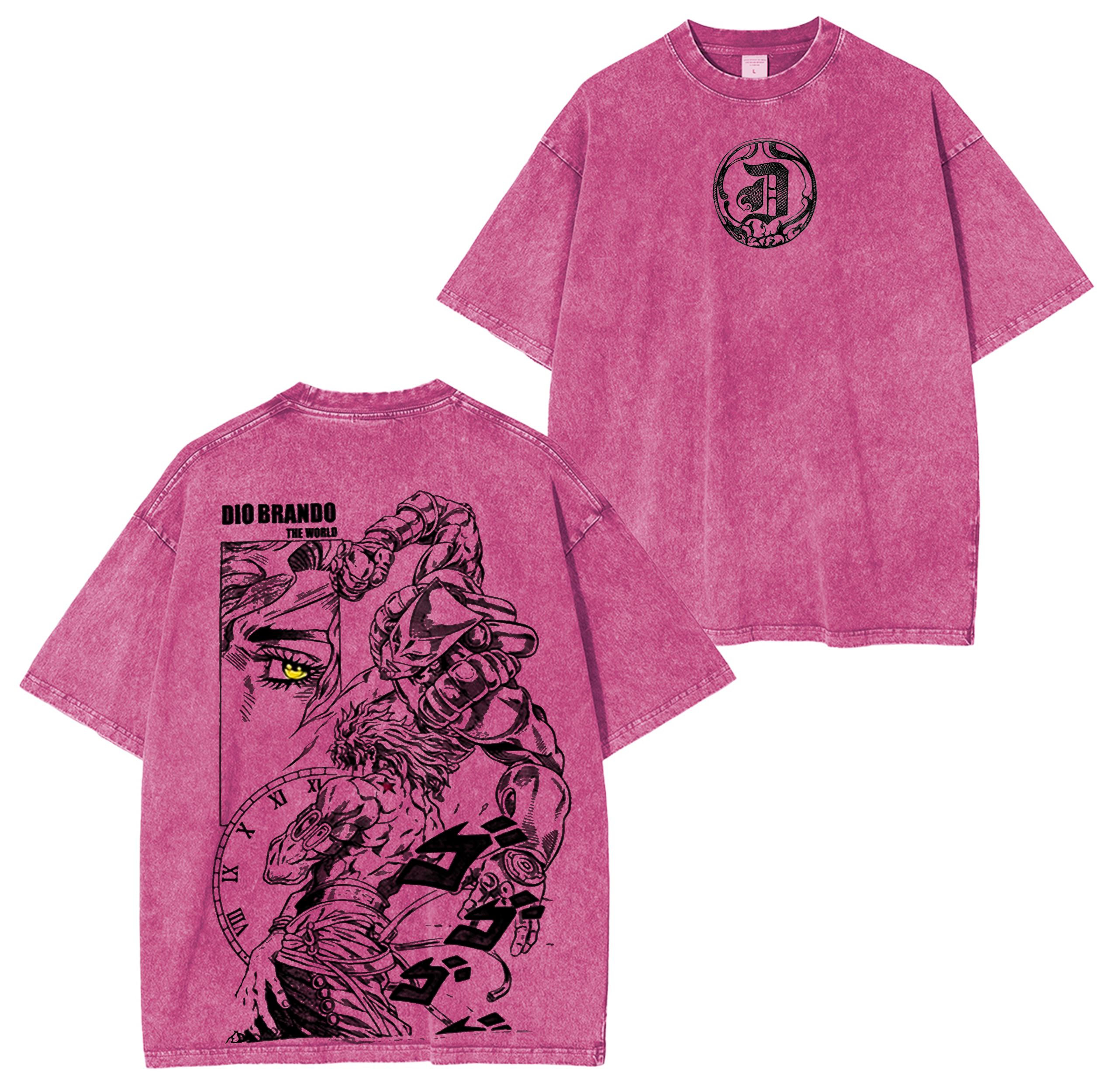 Dio Brando,Jojo Anime Unisex Washed T-Shirt