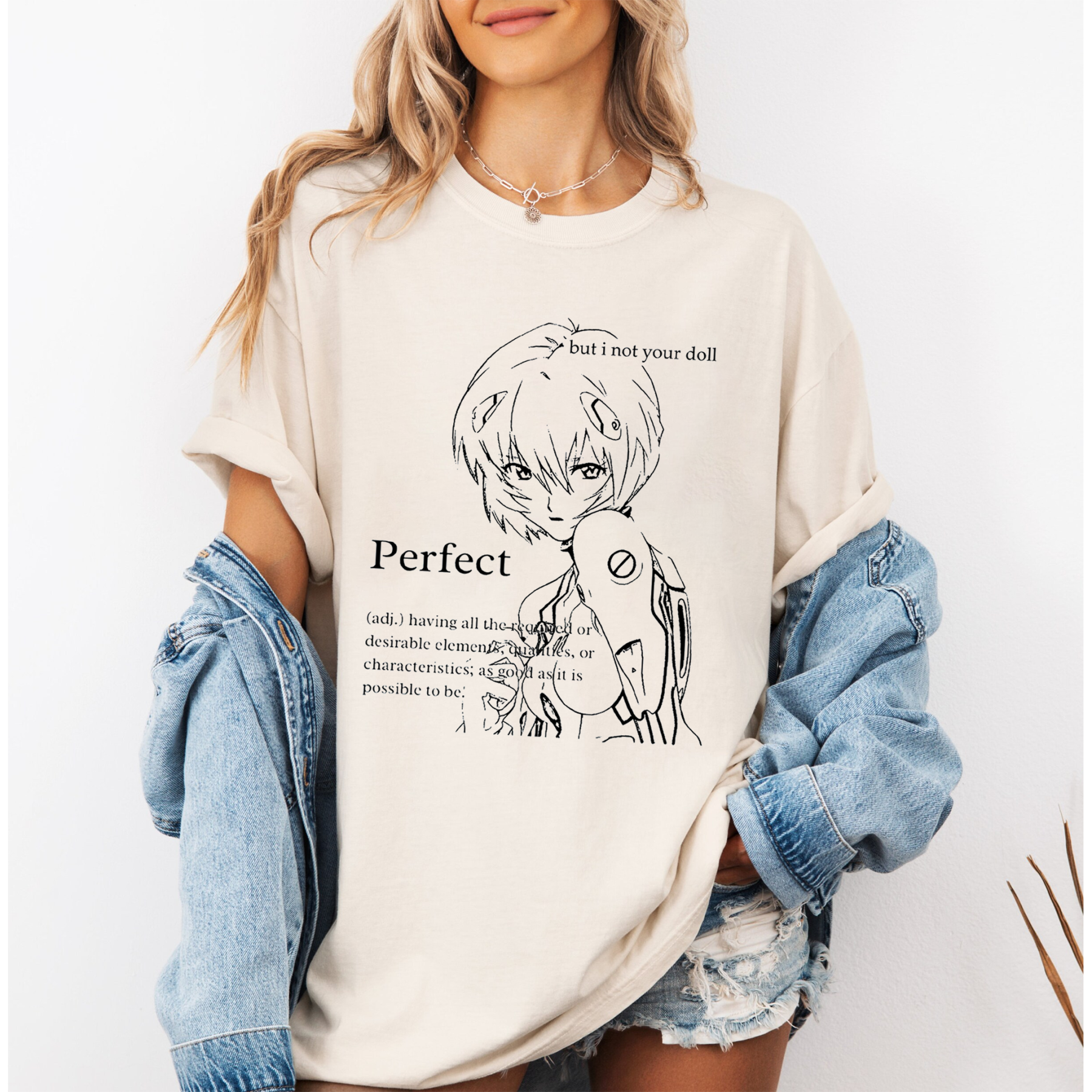 Rei Ayanami,Evangelion Anime Oversize Unisex Shirts/Crewneck/Hoodie