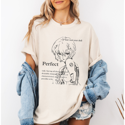 Rei Ayanami,Evangelion Anime  Oversize Unisex Shirts/Crewneck/Hoodie
