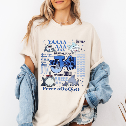 Cute Jeff the Land Shark Oversize Unisex Shirts/Crewneck/Hoodie