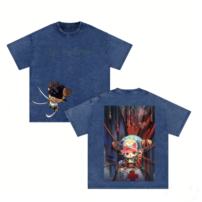 Tony Tony Chopper,One Piece Unisex Washed T-Shirt