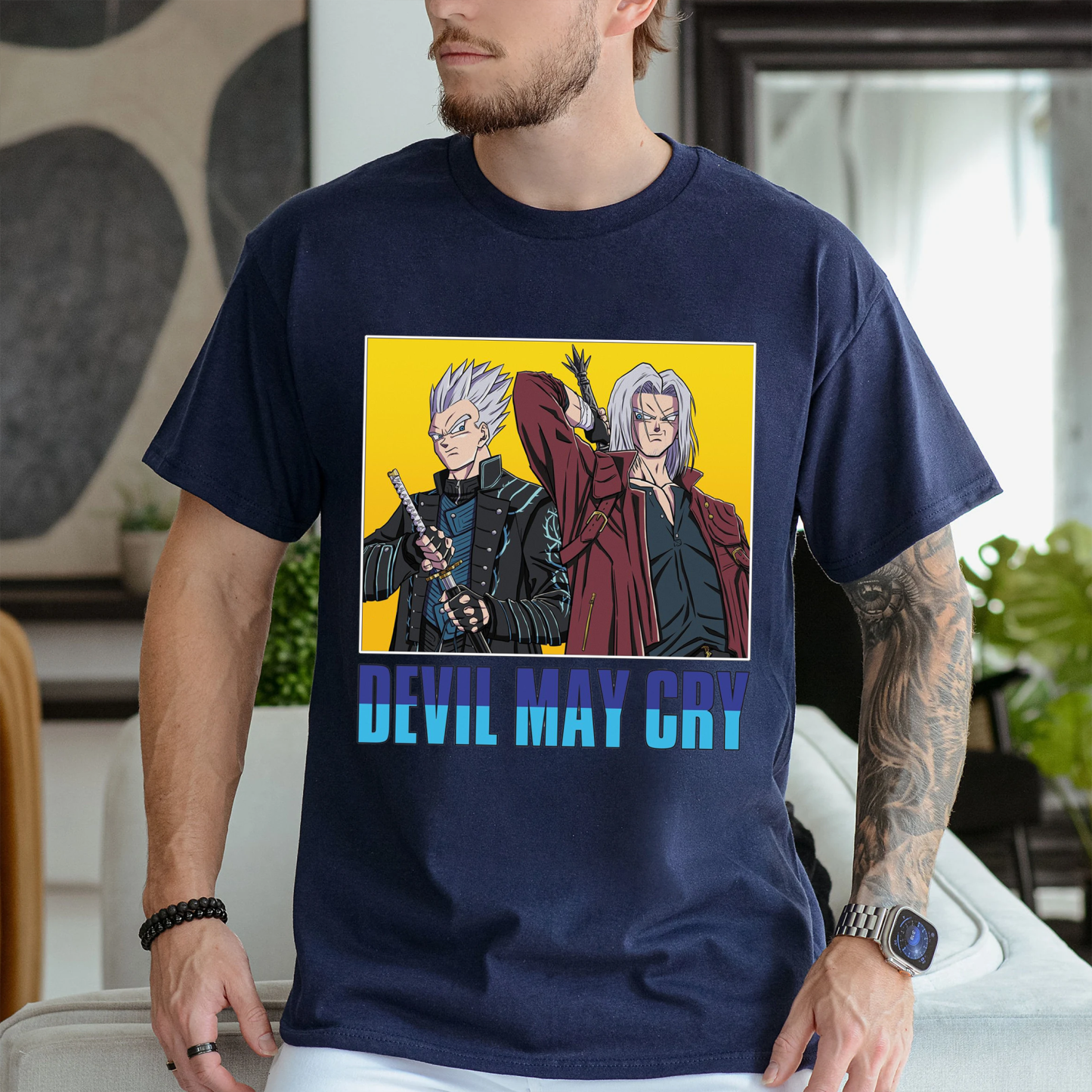Dragon Ball Z x Devil May Cry Funny Unisex T-shirt/Crewneck/Hoodie