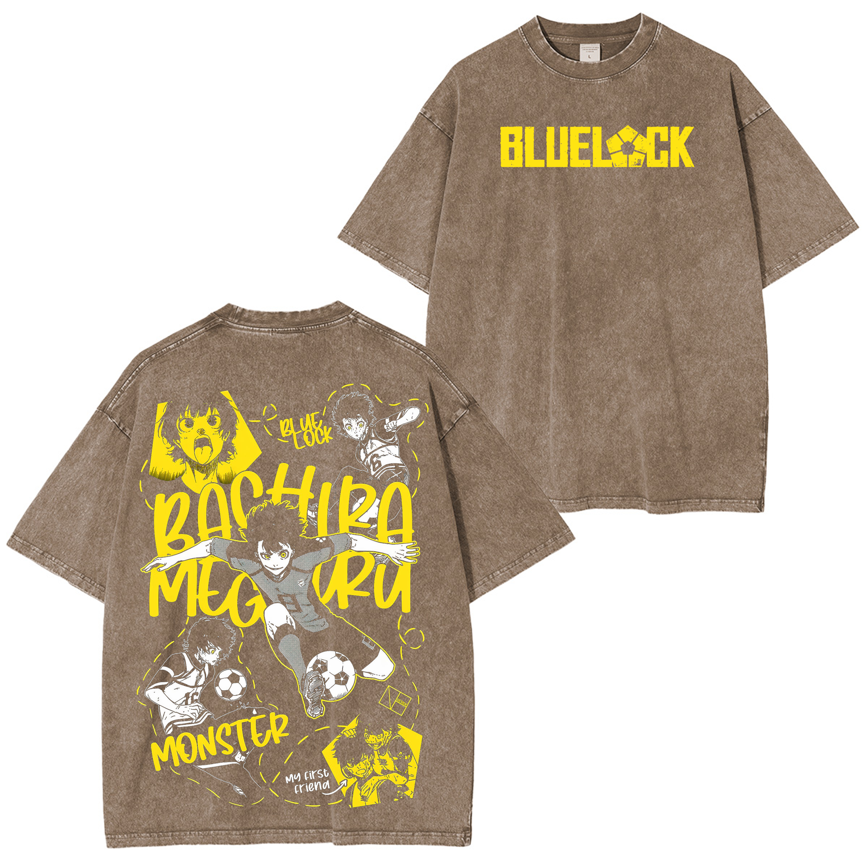 Meguru Bachira,Blue Lock Anime Unisex Washed T-Shirt