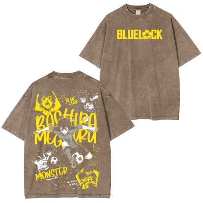 Meguru Bachira,Blue Lock Anime Unisex Washed T-Shirt
