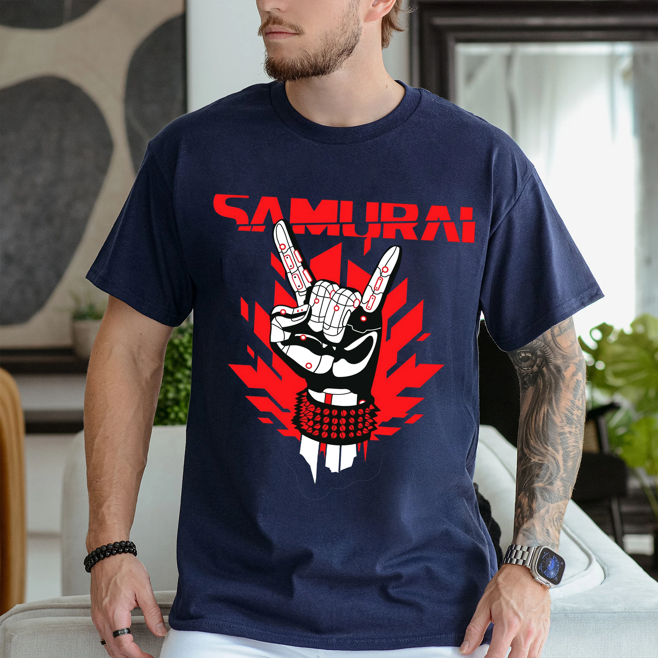 Samurai The Ballad Of Buck Ravers Cyberpunk 2077 Unisex T-shirt/Crewneck/Hoodie