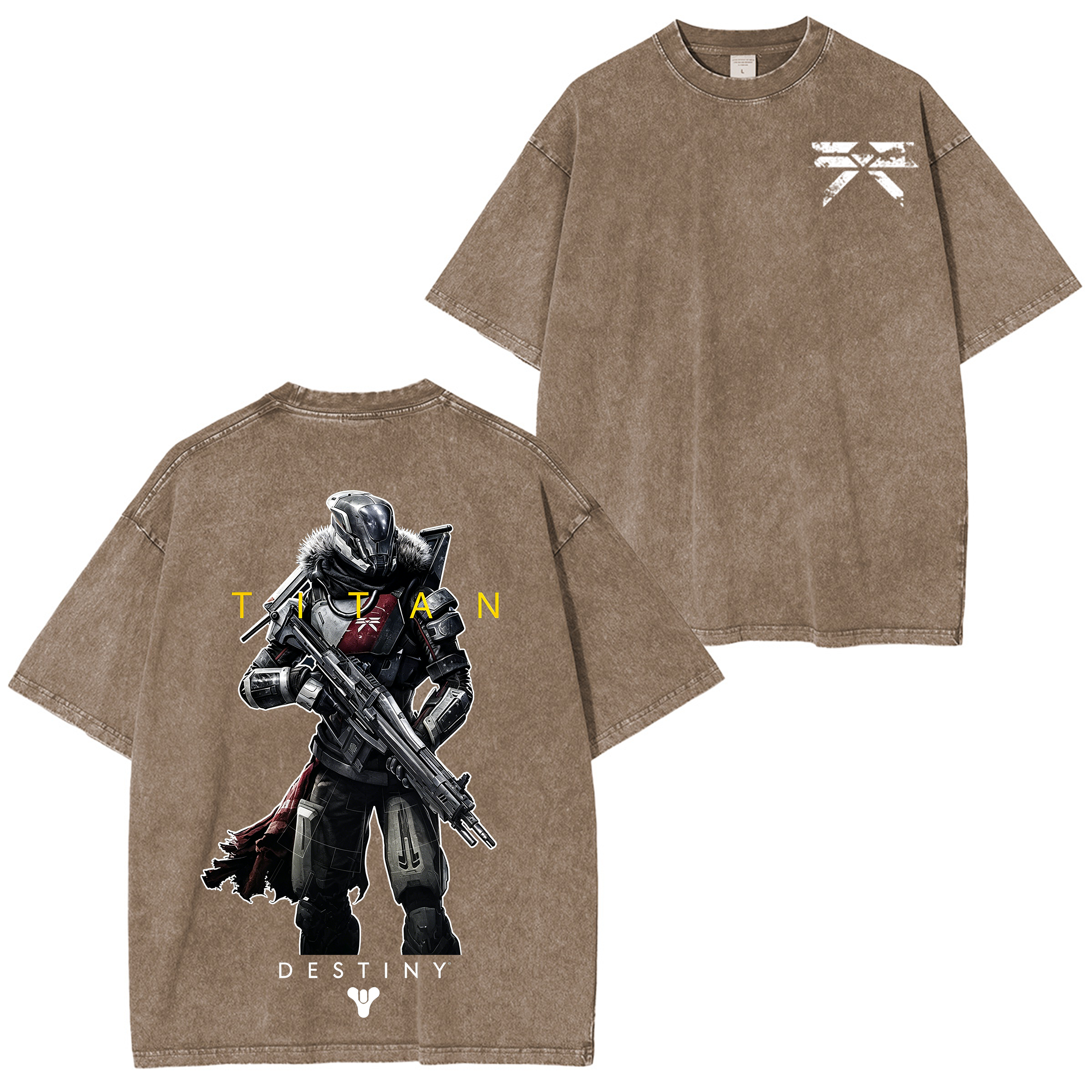 Destiny 2 Titan Game Unisex Washed T-Shirt