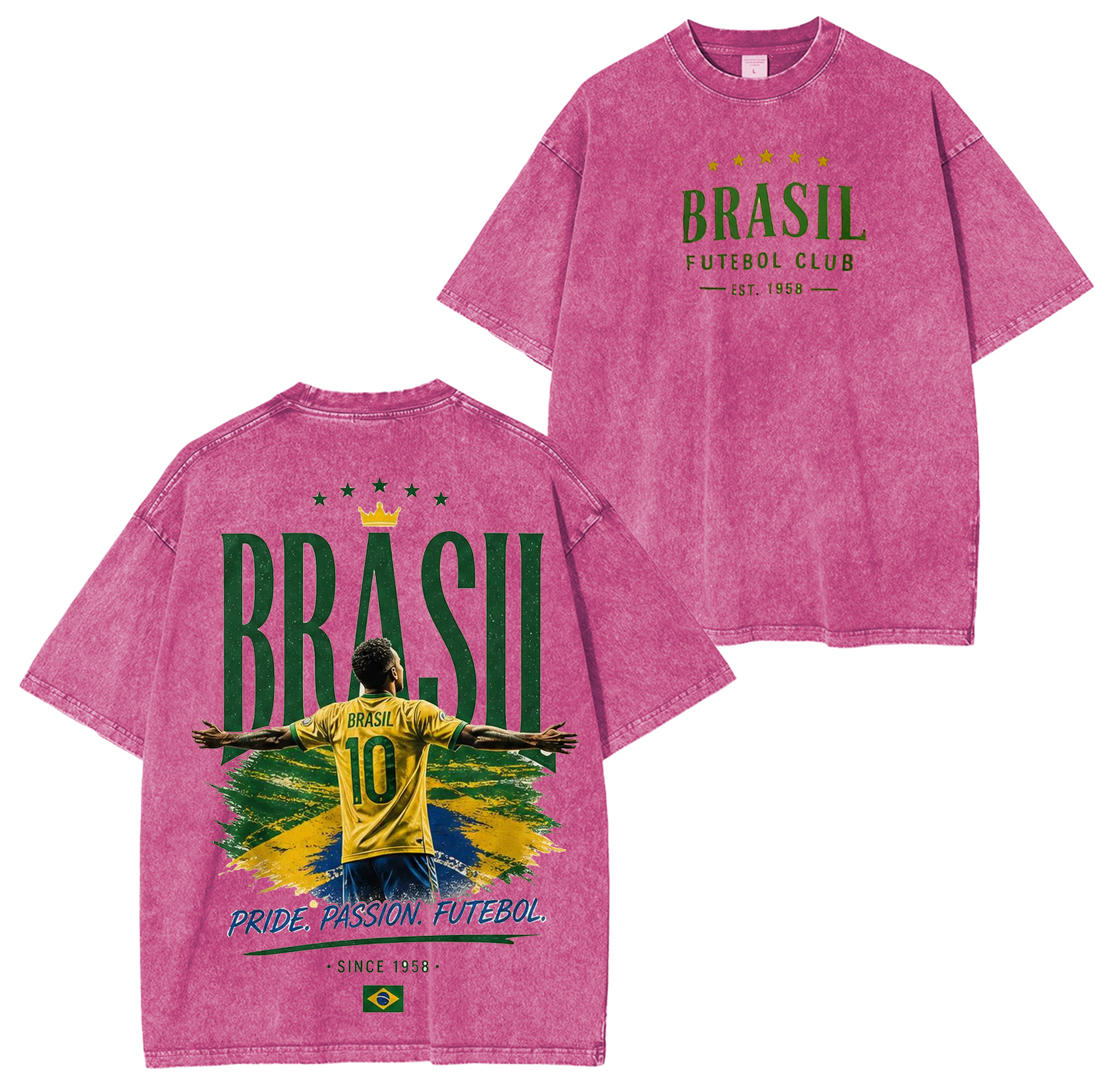 Brazil Soccer,World Cup 2026  Unisex Washed T-Shirt