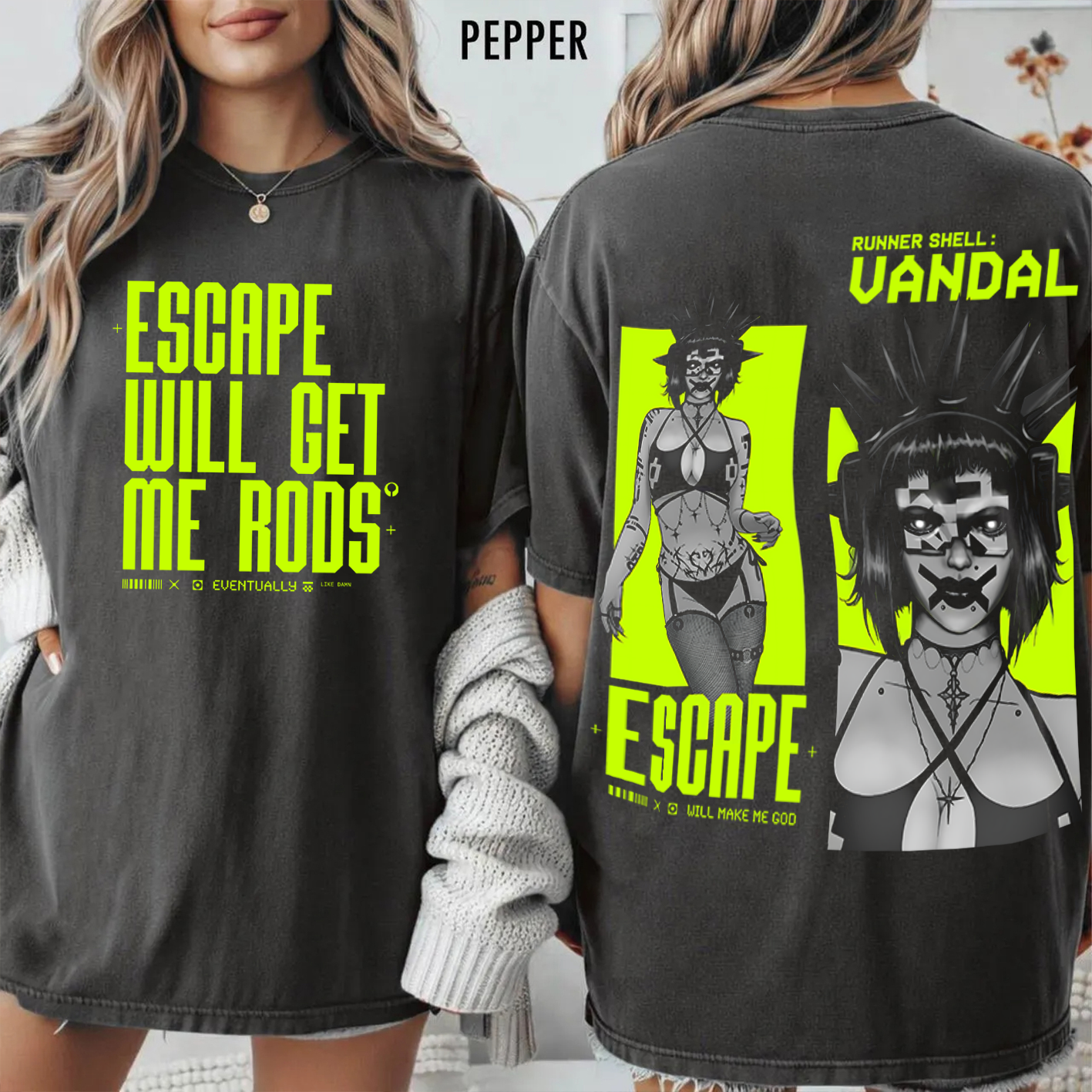 Marathon Escape Will Make Me God Unisex Washed T-Shirt