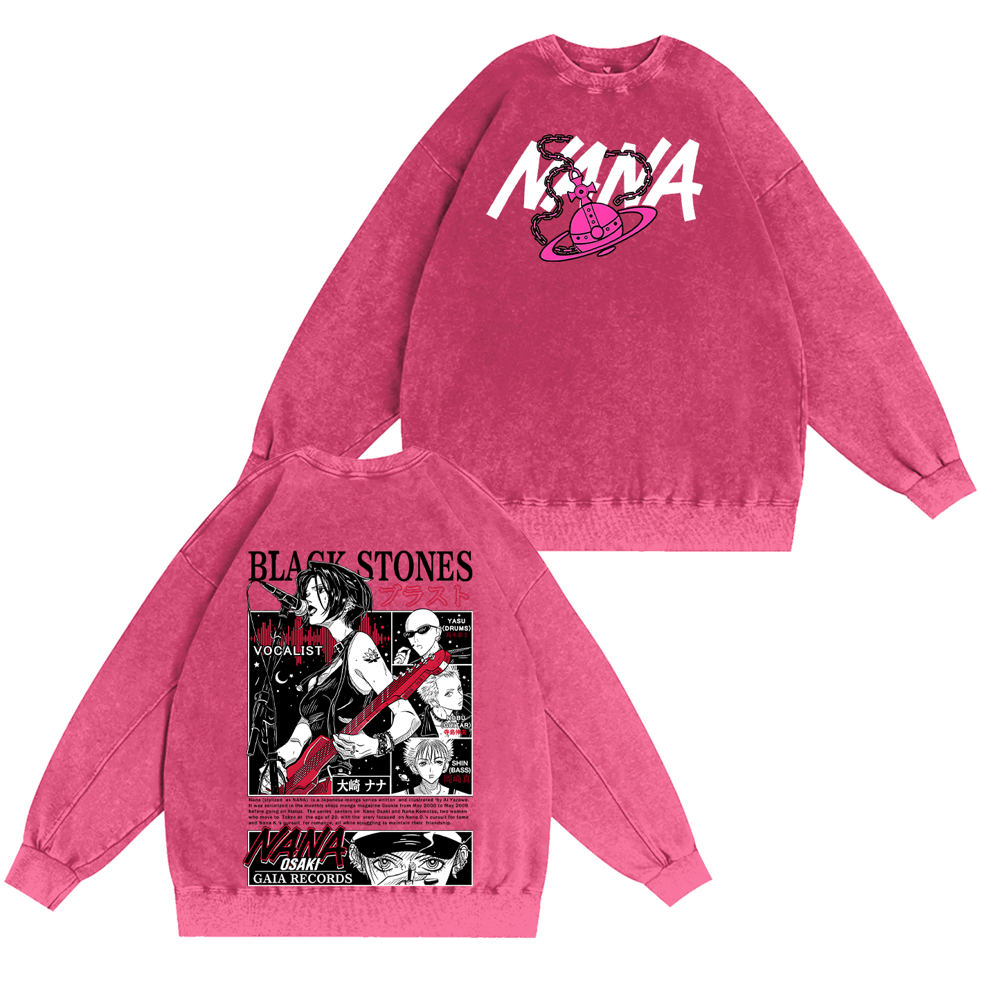 Black Stones Nana Washed T-shirt/Crewneck/Hoodie