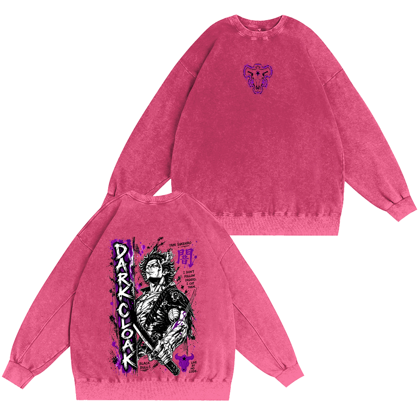 Yami Sukehir Black Clover Oversized T-shirt/Crewneck/Hoodie