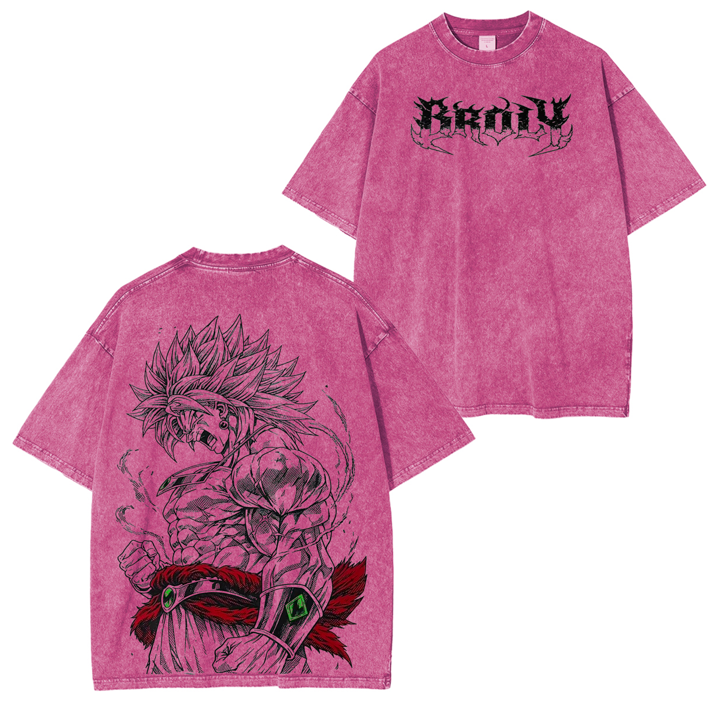 Dragon Ball Z Broly Anime Vintage Washed T-shirt/Crewneck/Hoodie