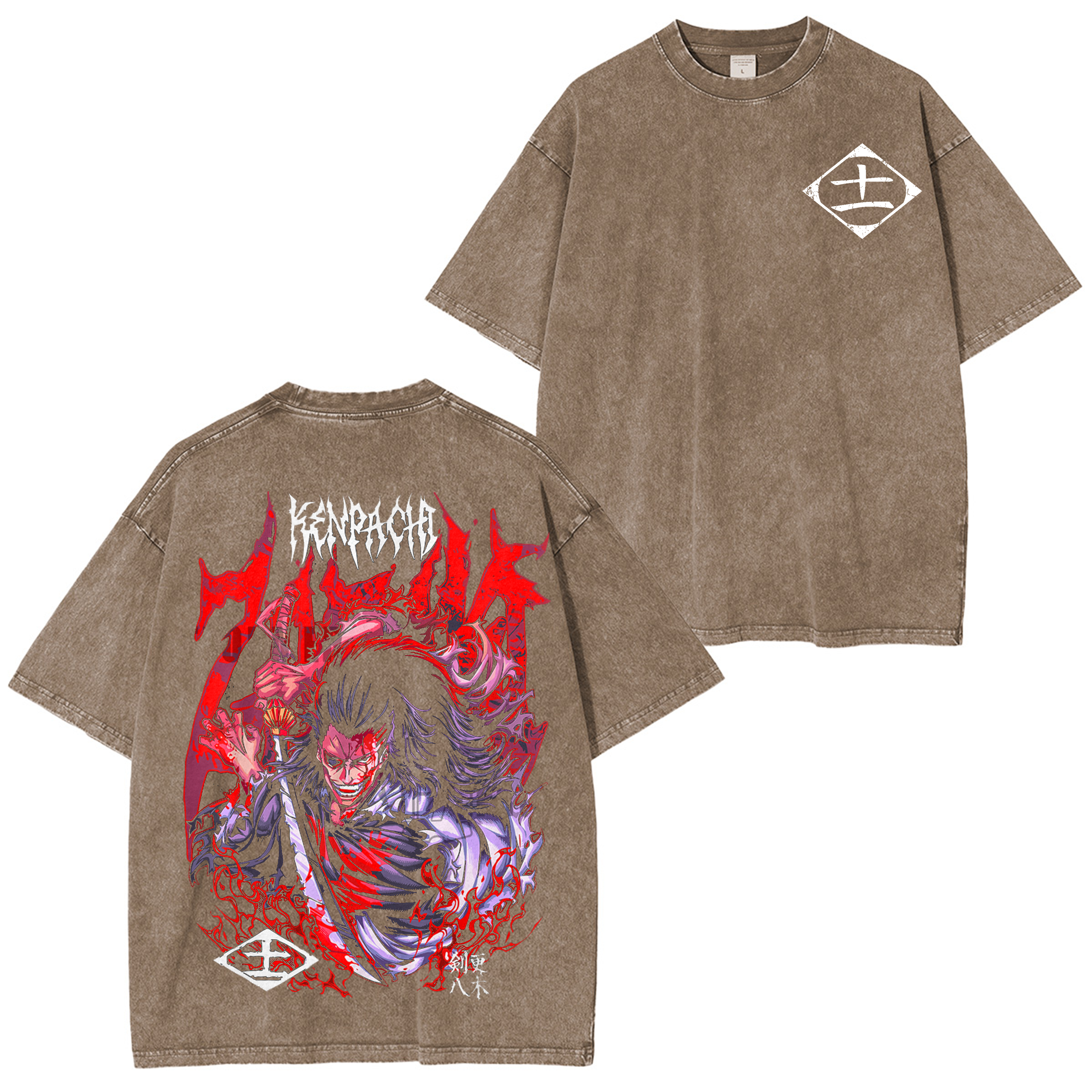 Kenpachi Zaraki,Bleach Anime Oversized T-shirt/Crewneck/Hoodie