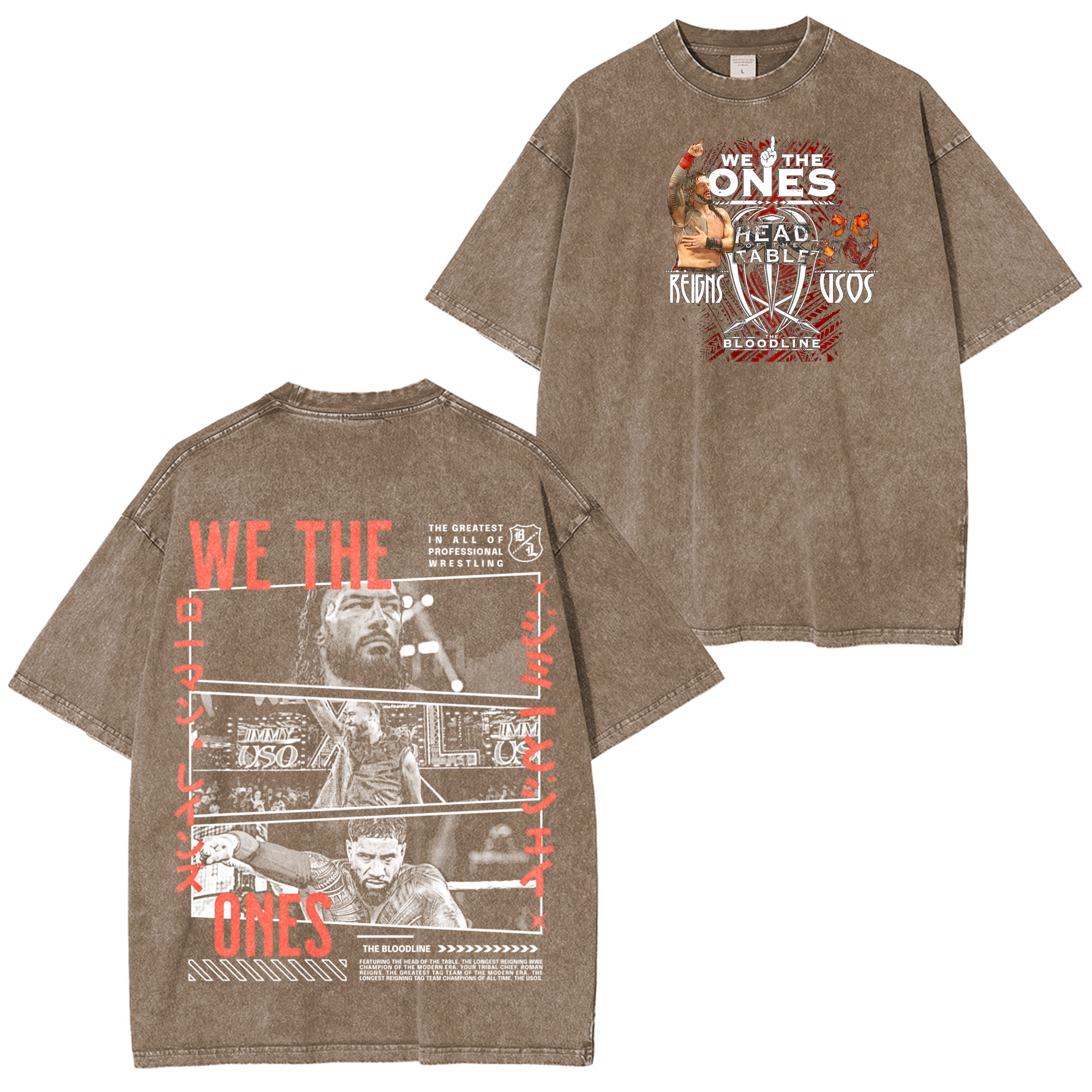 We The Ones,Roman Reigns WWE Oversized T-shirt/Crewneck/Hoodie