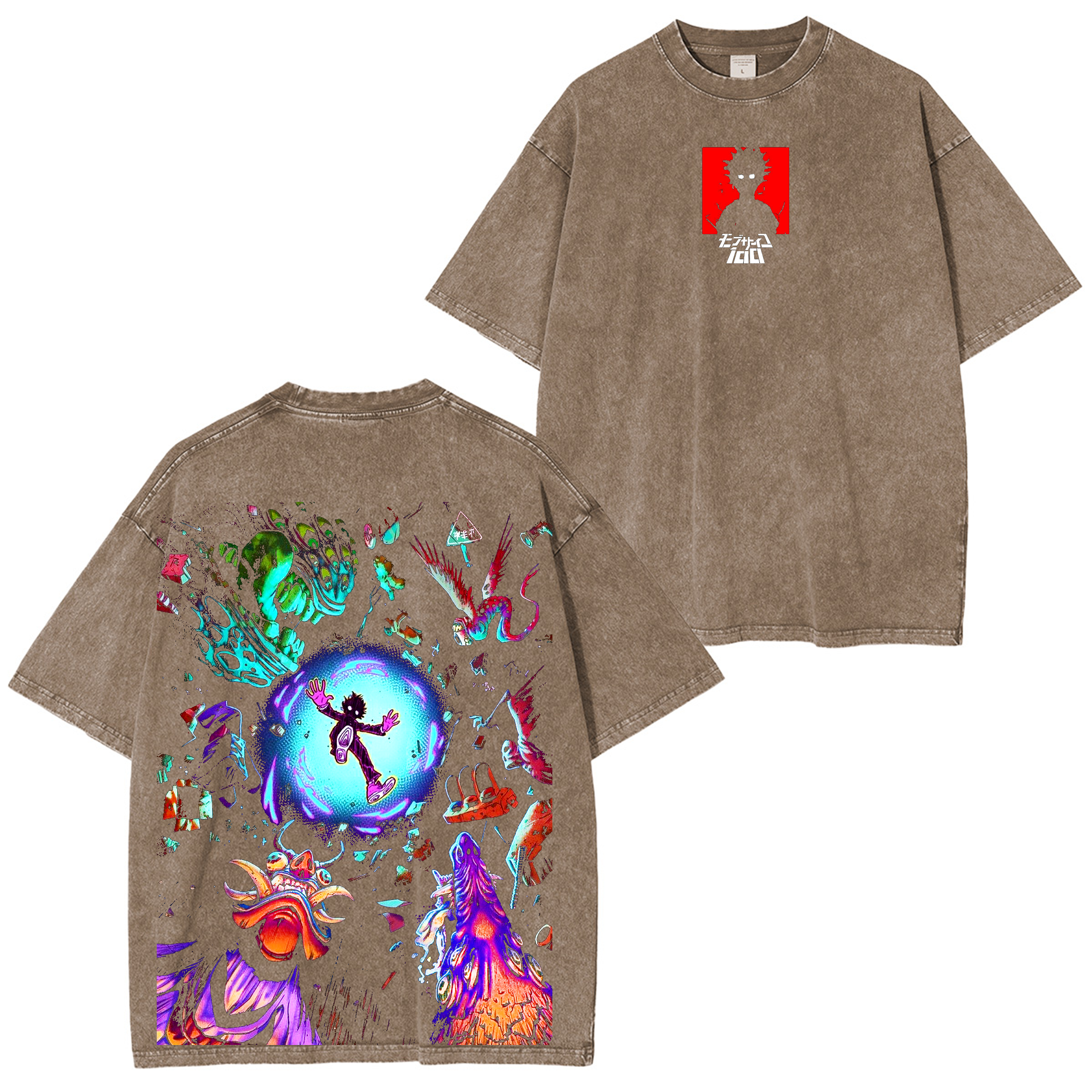 Shigeo Kageyama,Mob Psycho 100 Anime Unisex Washed T-Shirt