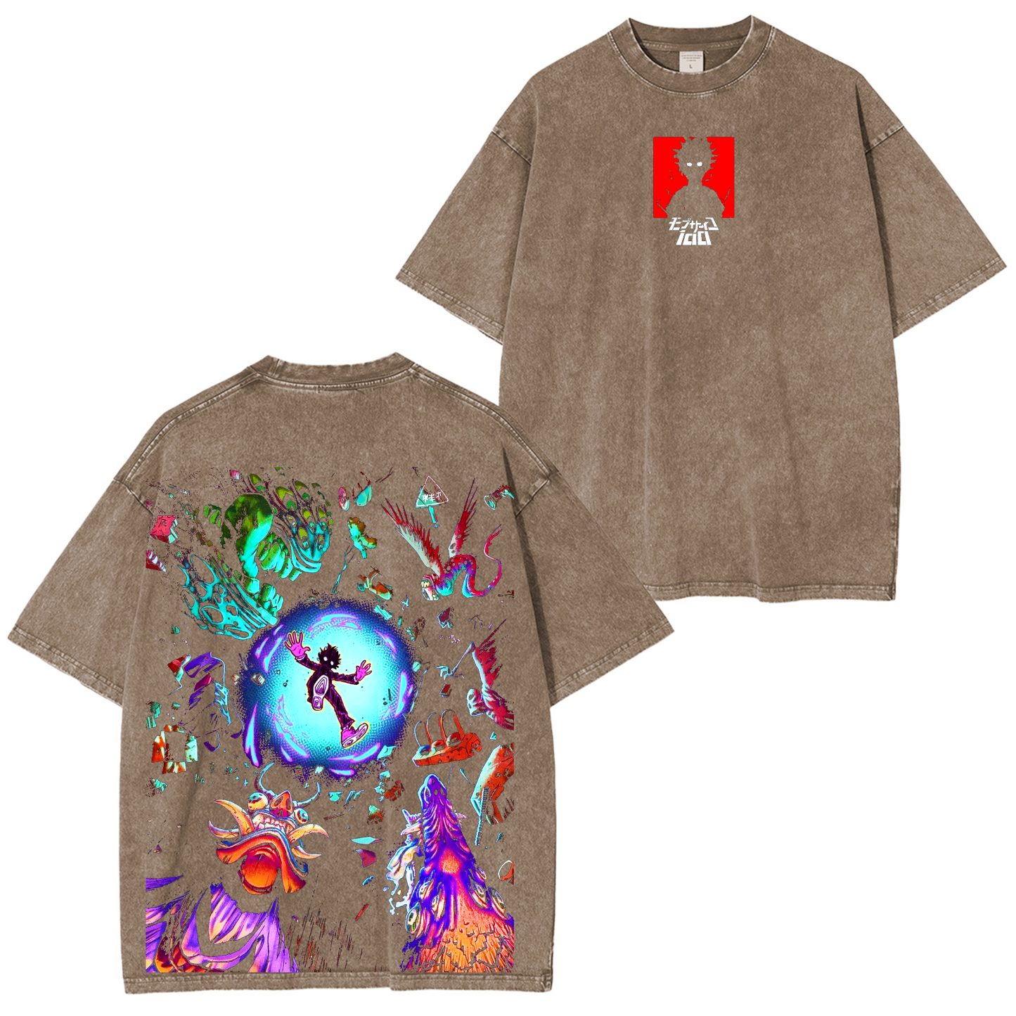 Shigeo Kageyama,Mob Psycho 100 Anime Unisex Washed T-Shirt