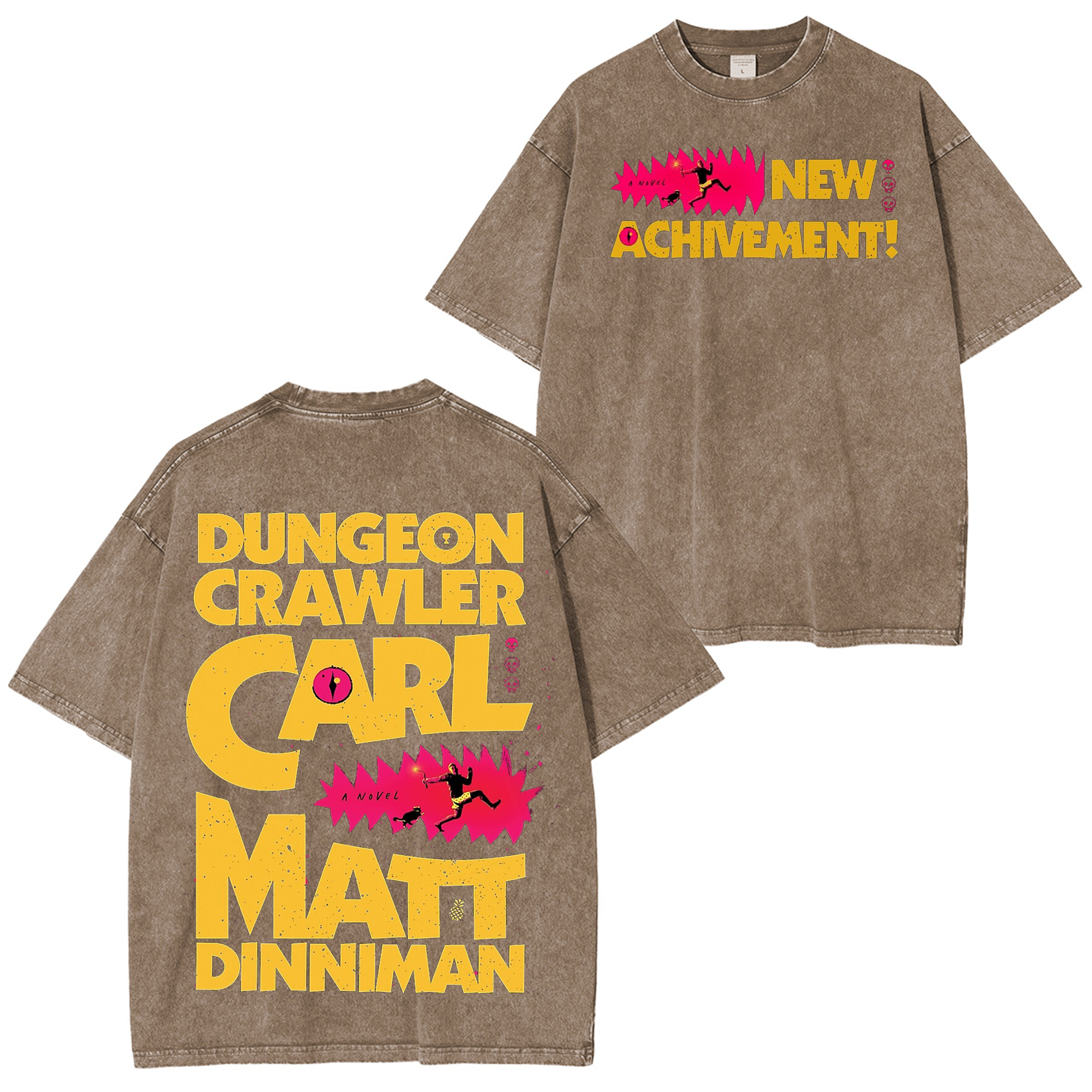 New Achievement Dungeon Crawler Carl Washed T-shirt/Crewneck/Hoodie