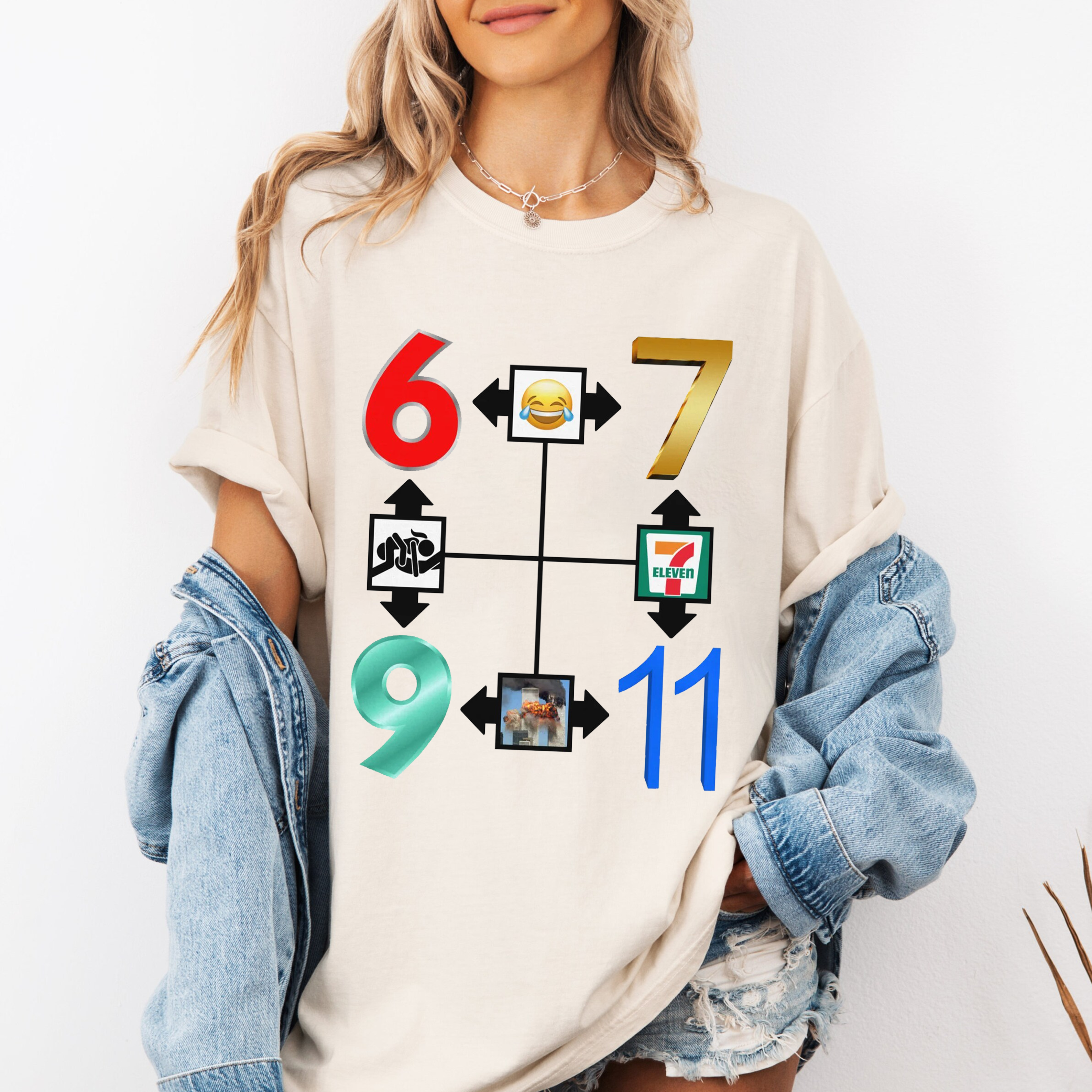 Six Seven Nine Eleven Funny Unisex Shirts/Crewneck/Hoodie