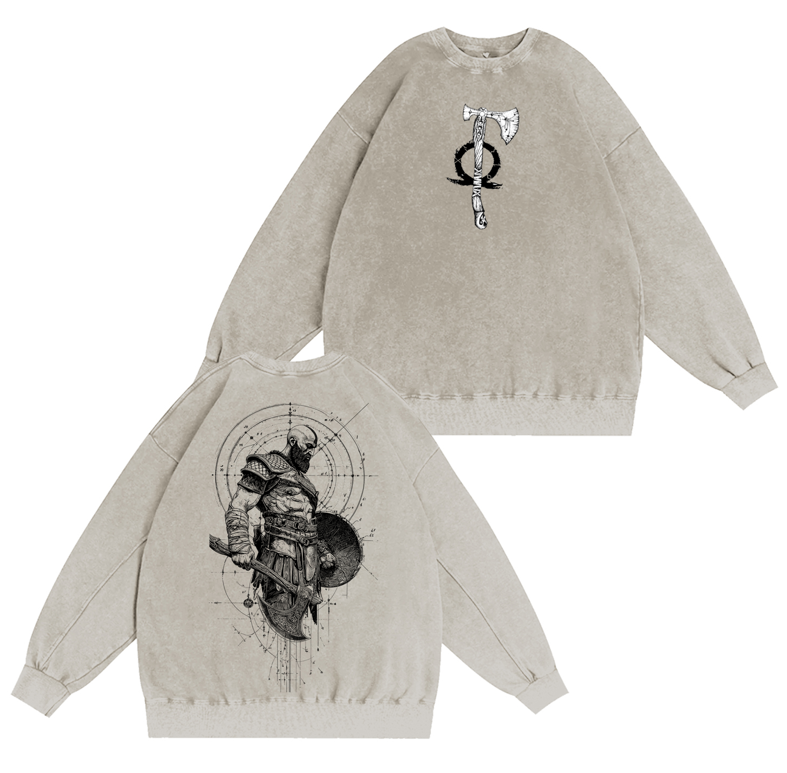 Kratos God of War Oversized T-shirt/Crewneck/Hoodie