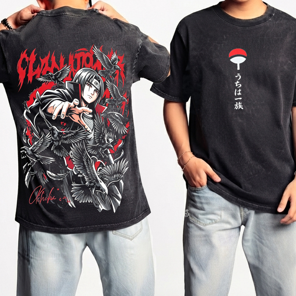 Itachi Uchiha Naruto Vintage Washed T-shirt/Crewneck/Hoodie