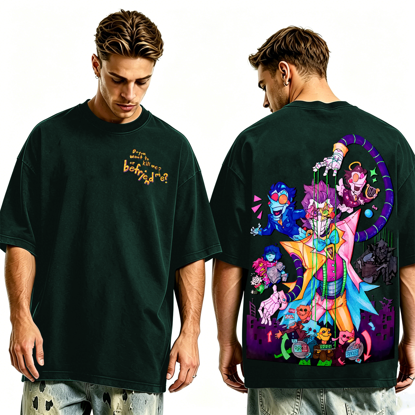 Deltarune Funny Tenna Washed T-shirt/Crewneck/Hoodie