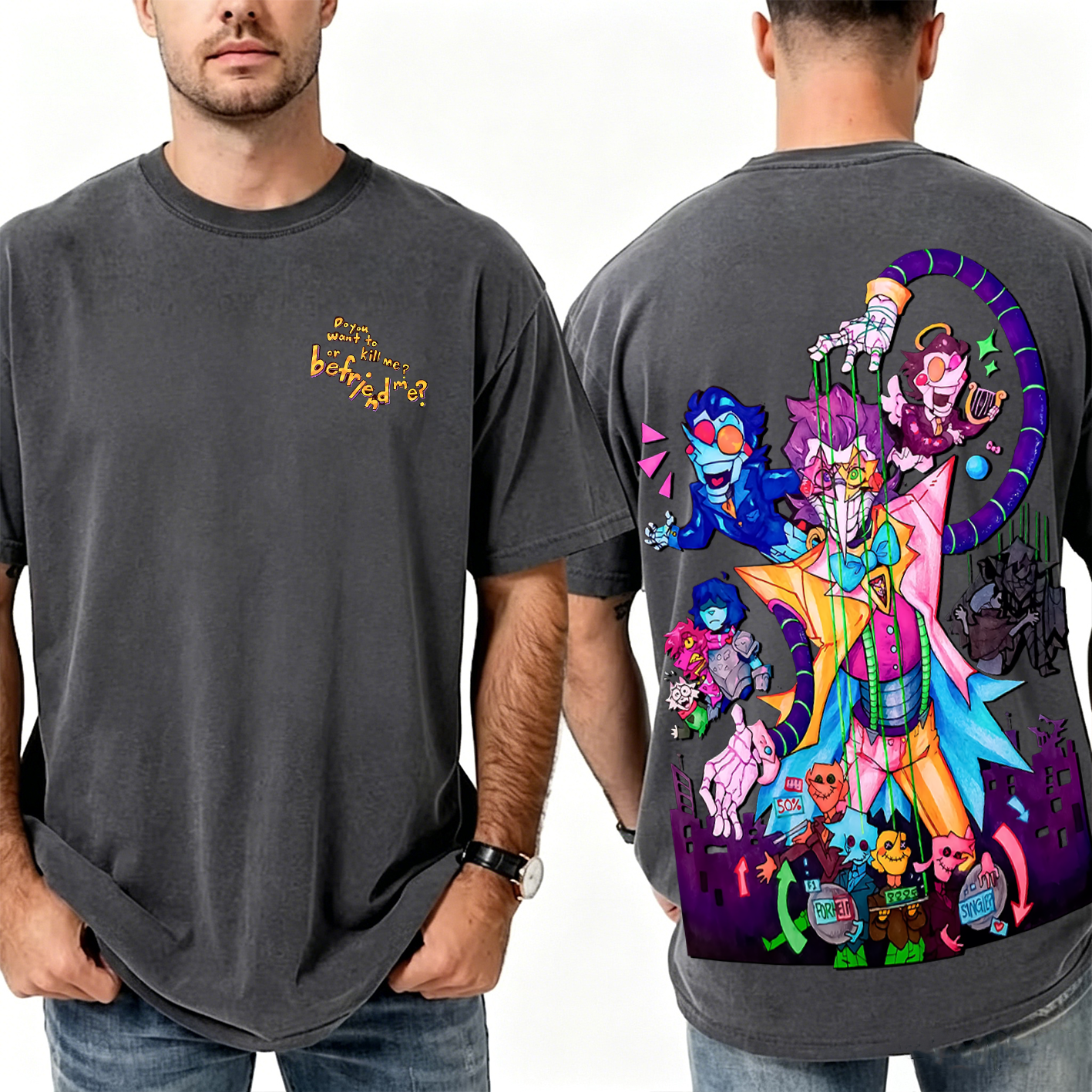 Deltarune Funny Tenna Washed T-shirt/Crewneck/Hoodie