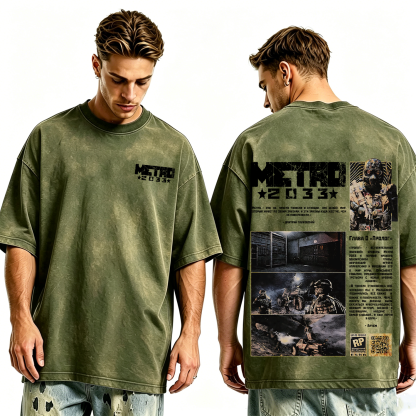 Metro 2033 Soviet Flare Washed T-shirt/Crewneck/Hoodie