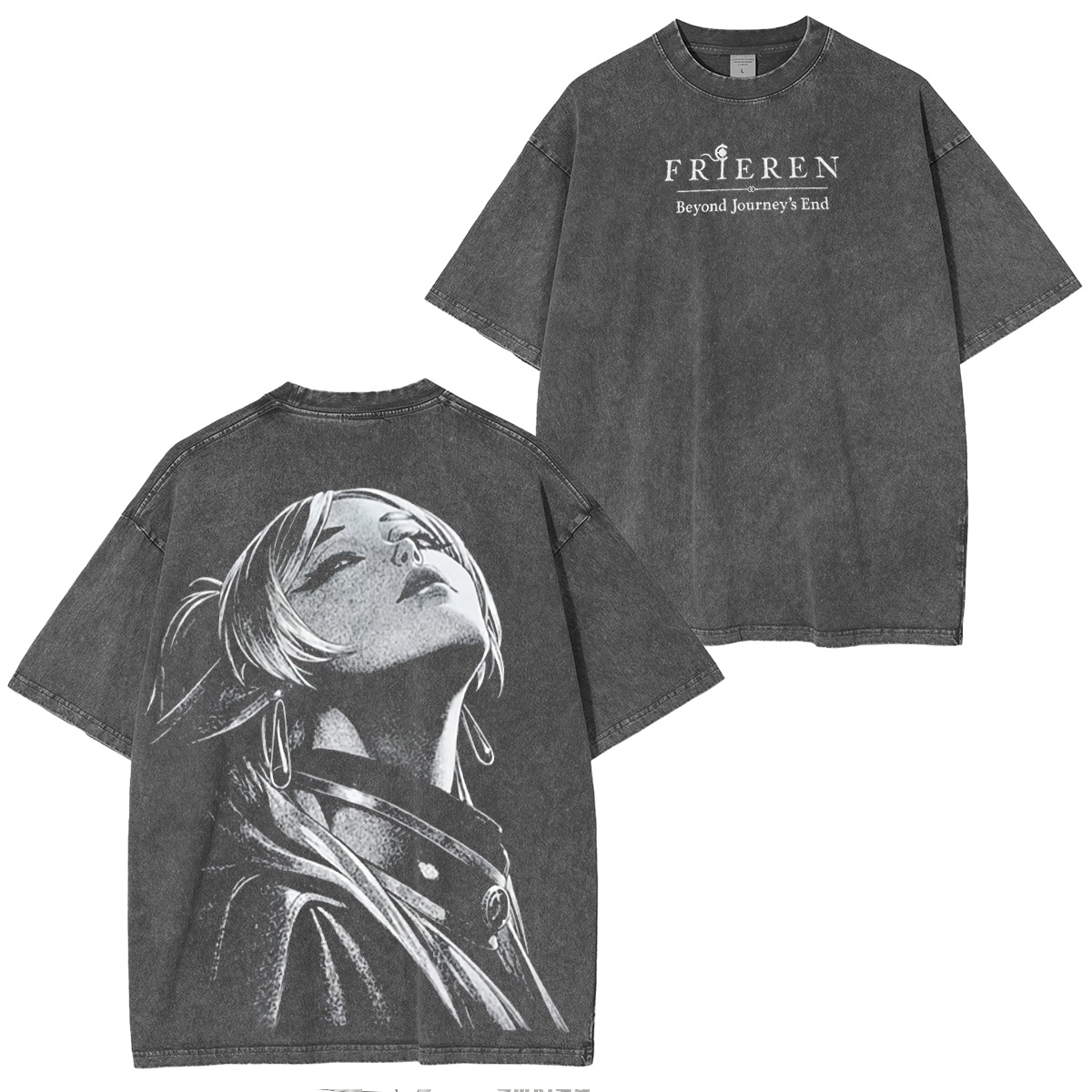 Frieren : Beyond Journey's Anime Unisex Washed T-Shirt