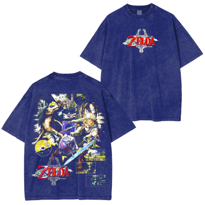 The Legend of Zelda Game Unisex Washed T-Shirt