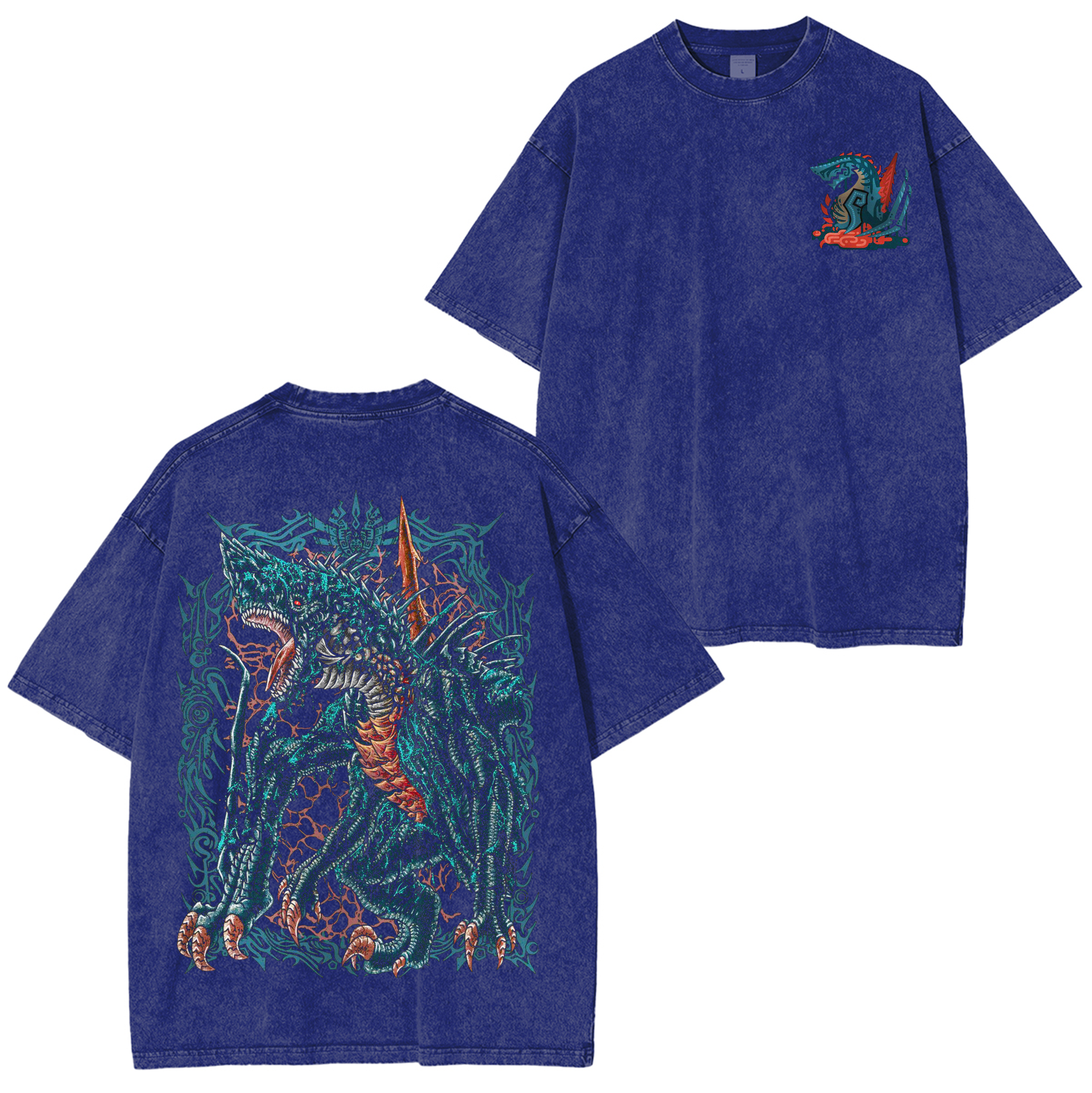 Gogmazios the Tar Dragon  Unisex Washed T-Shirt