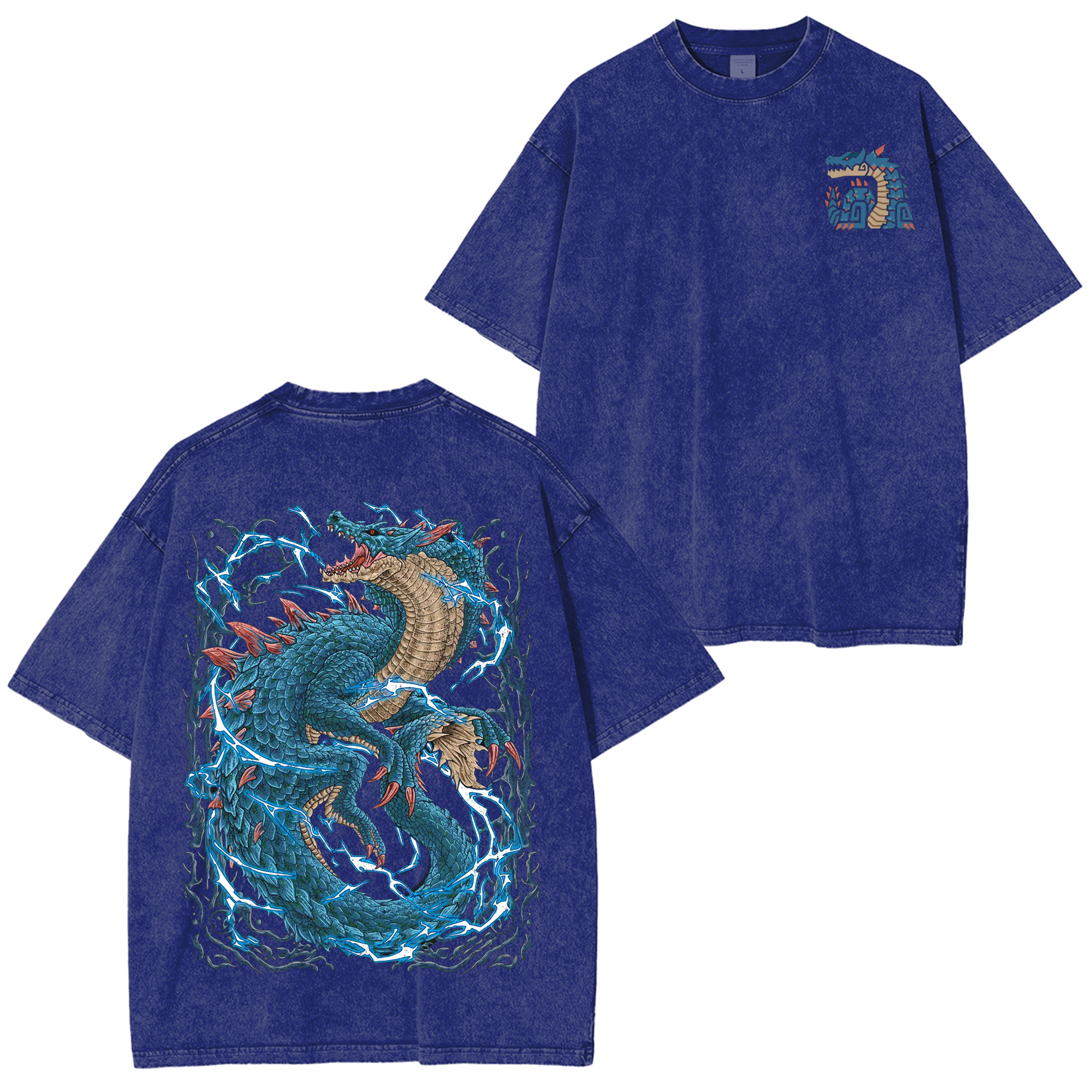Lagiacrus the Lord of the Seas  Unisex Washed T-Shirt