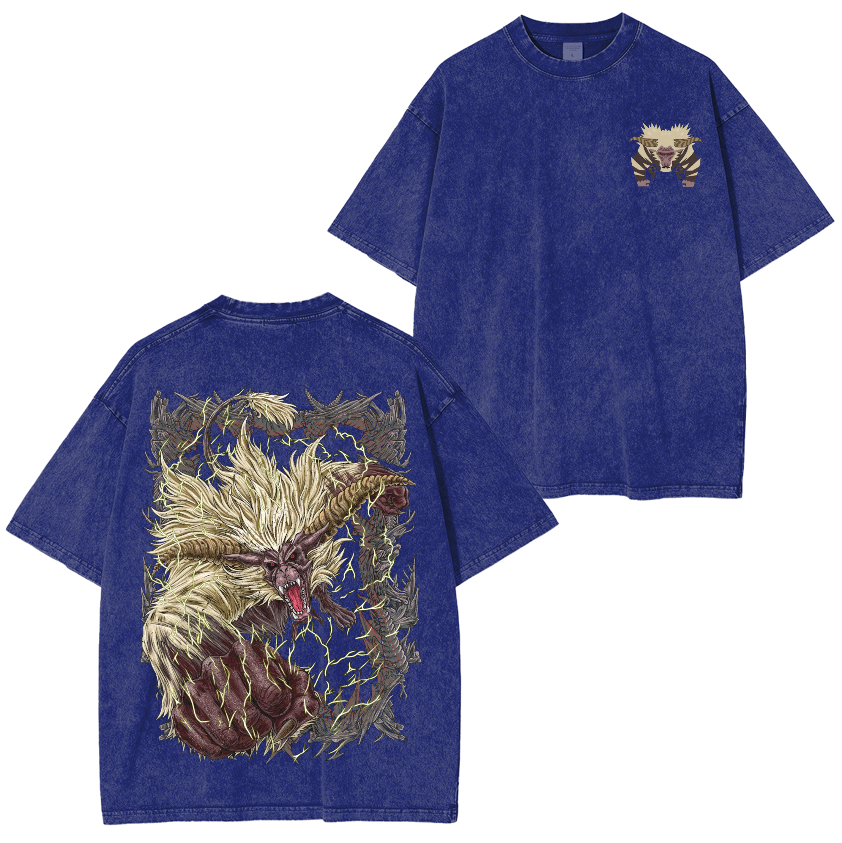 Rajang the Golden Mane  Unisex Washed T-Shirt
