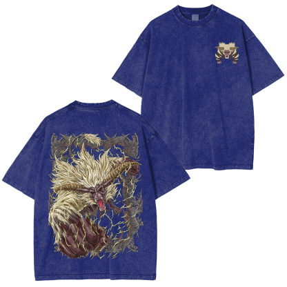Rajang the Golden Mane  Unisex Washed T-Shirt
