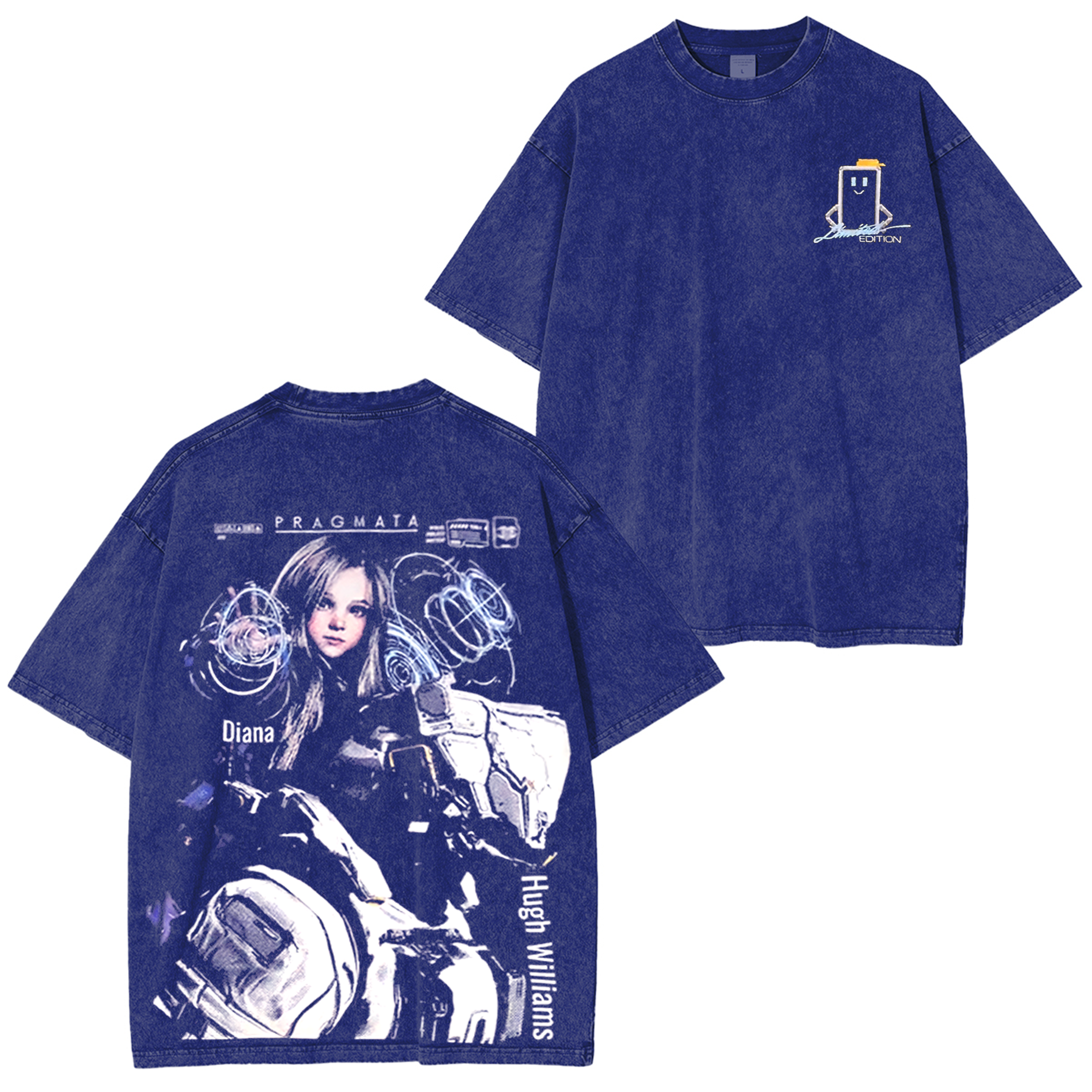 Pragmata Game Unisex Washed T-Shirt