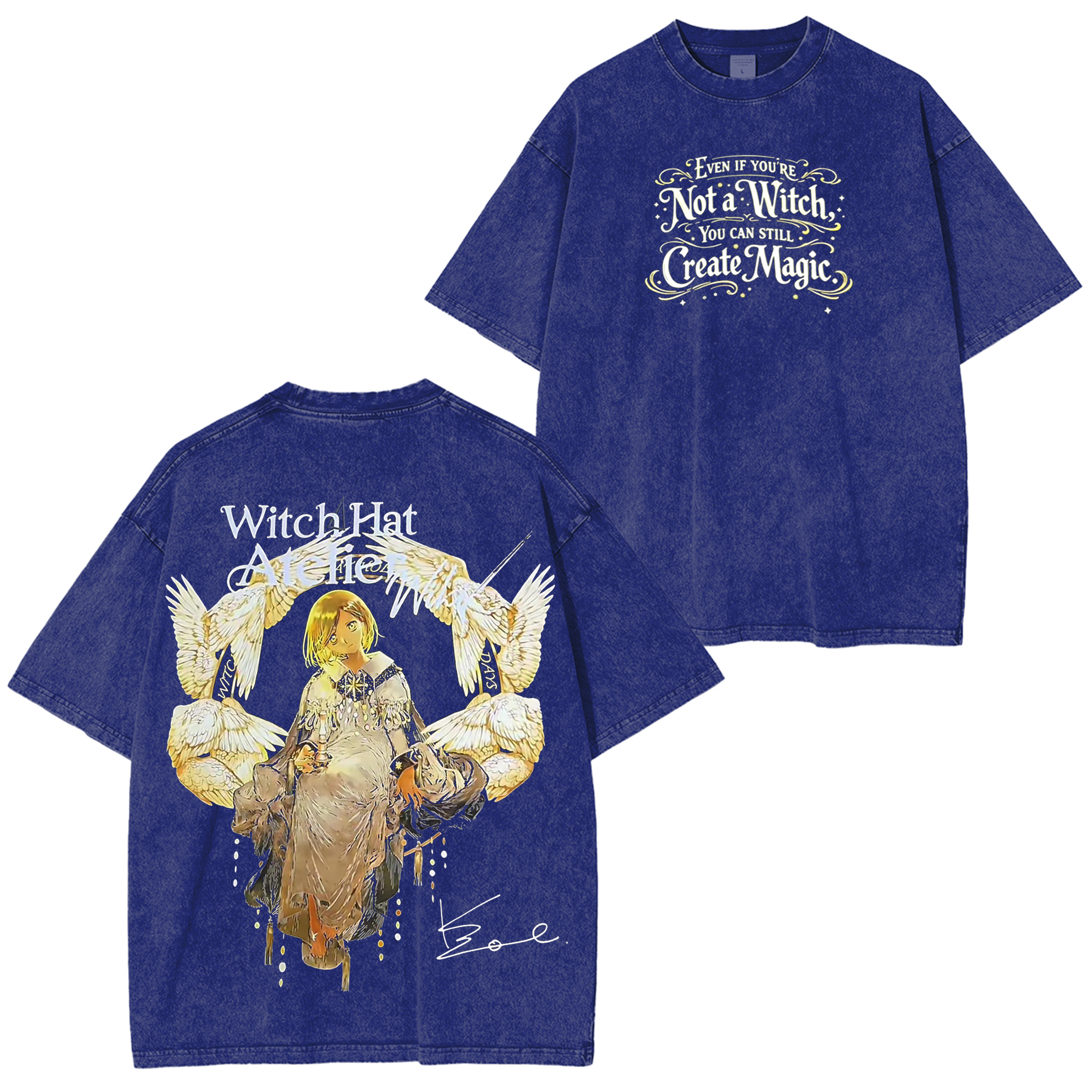 Witch Hat Atelier Anime Unisex Washed T-Shirt