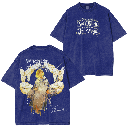 Witch Hat Atelier Anime Unisex Washed T-Shirt
