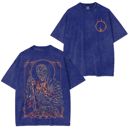 Retro Soul of Cinder Game Unisex Washed T-Shirt