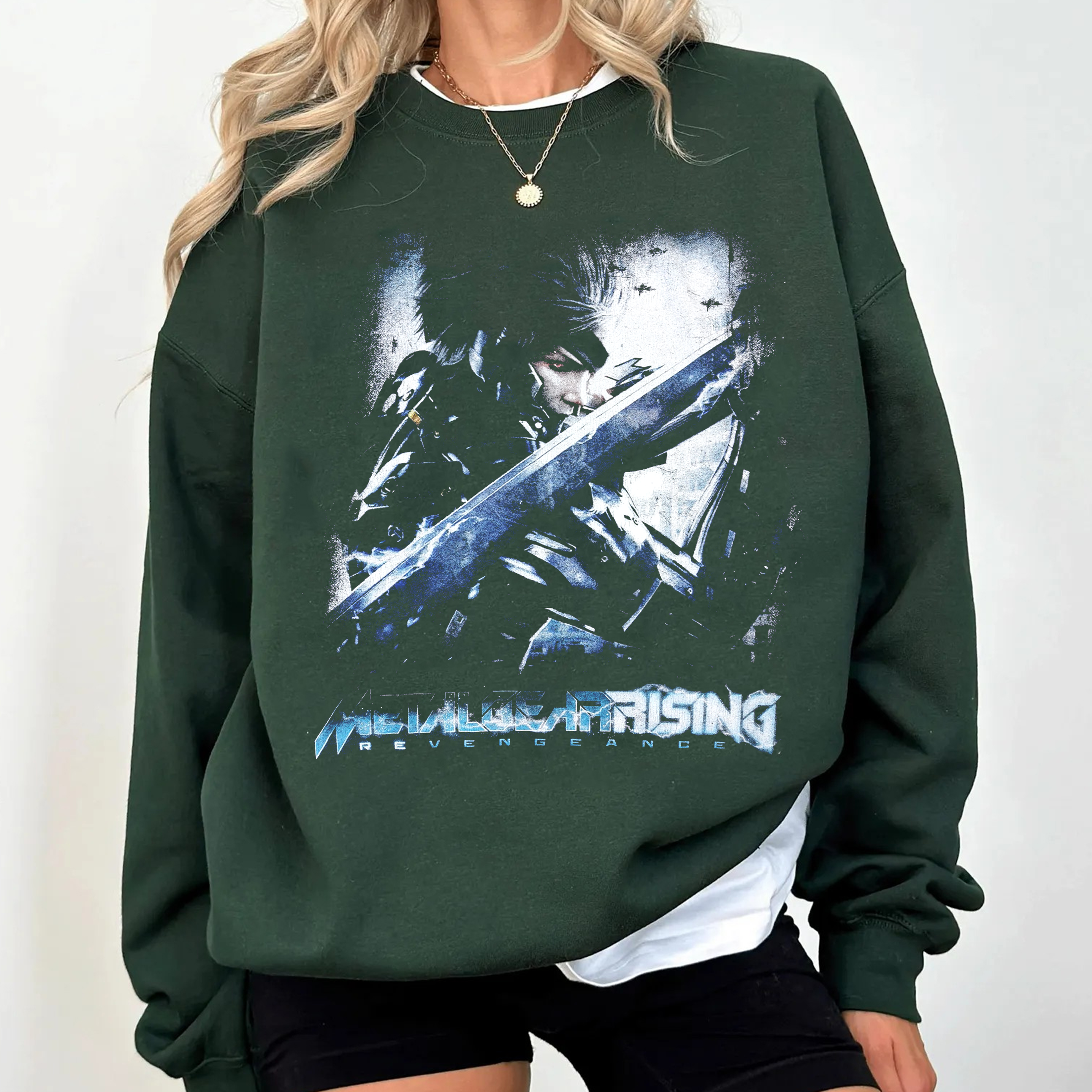 2013 Metal Gear Rising Revengeance Raiden Konami Remake  Unisex T-shirt/Crewneck/Hoodie
