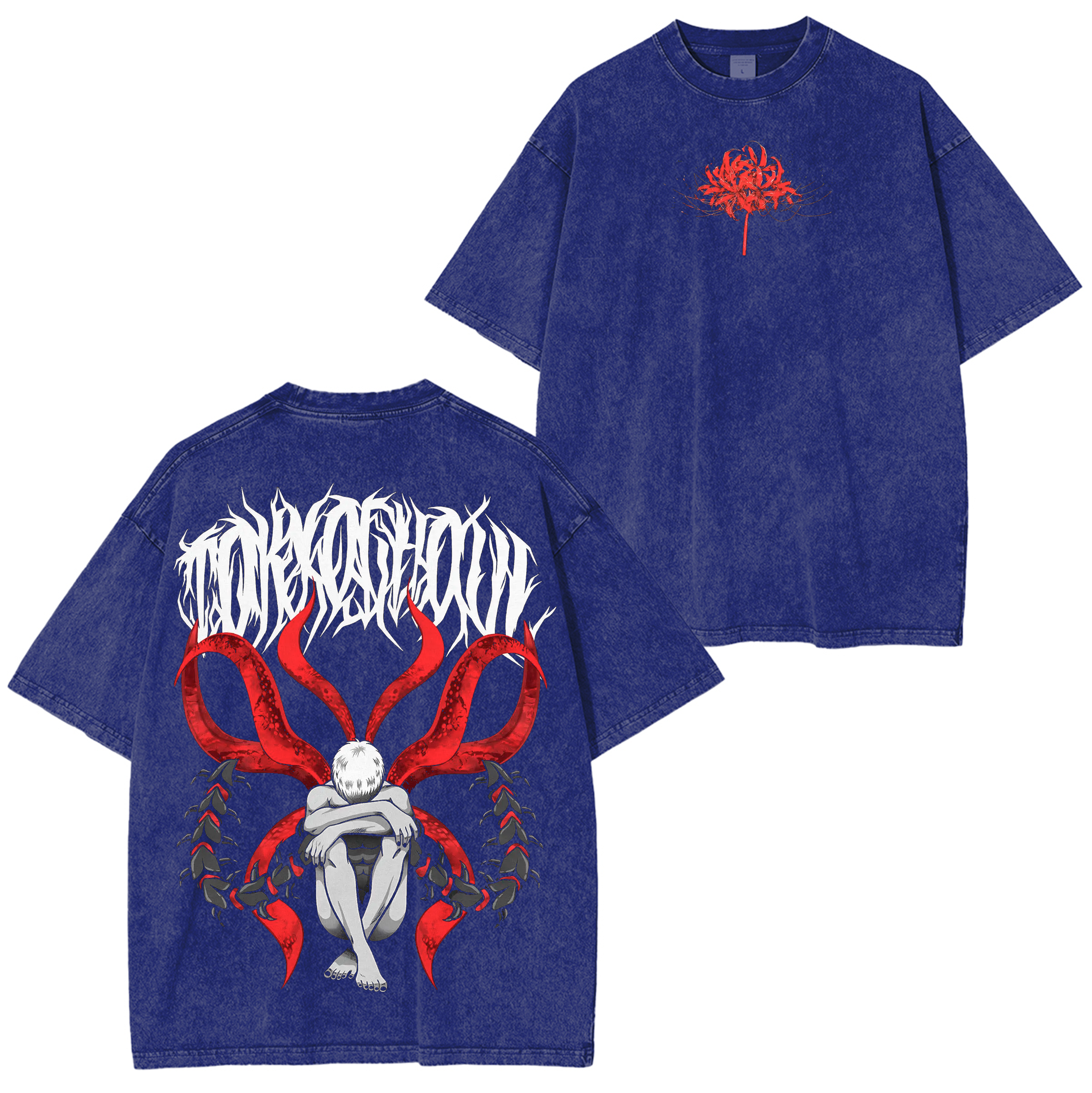 Tokyo Ghoul Anime Unisex Washed T-Shirt