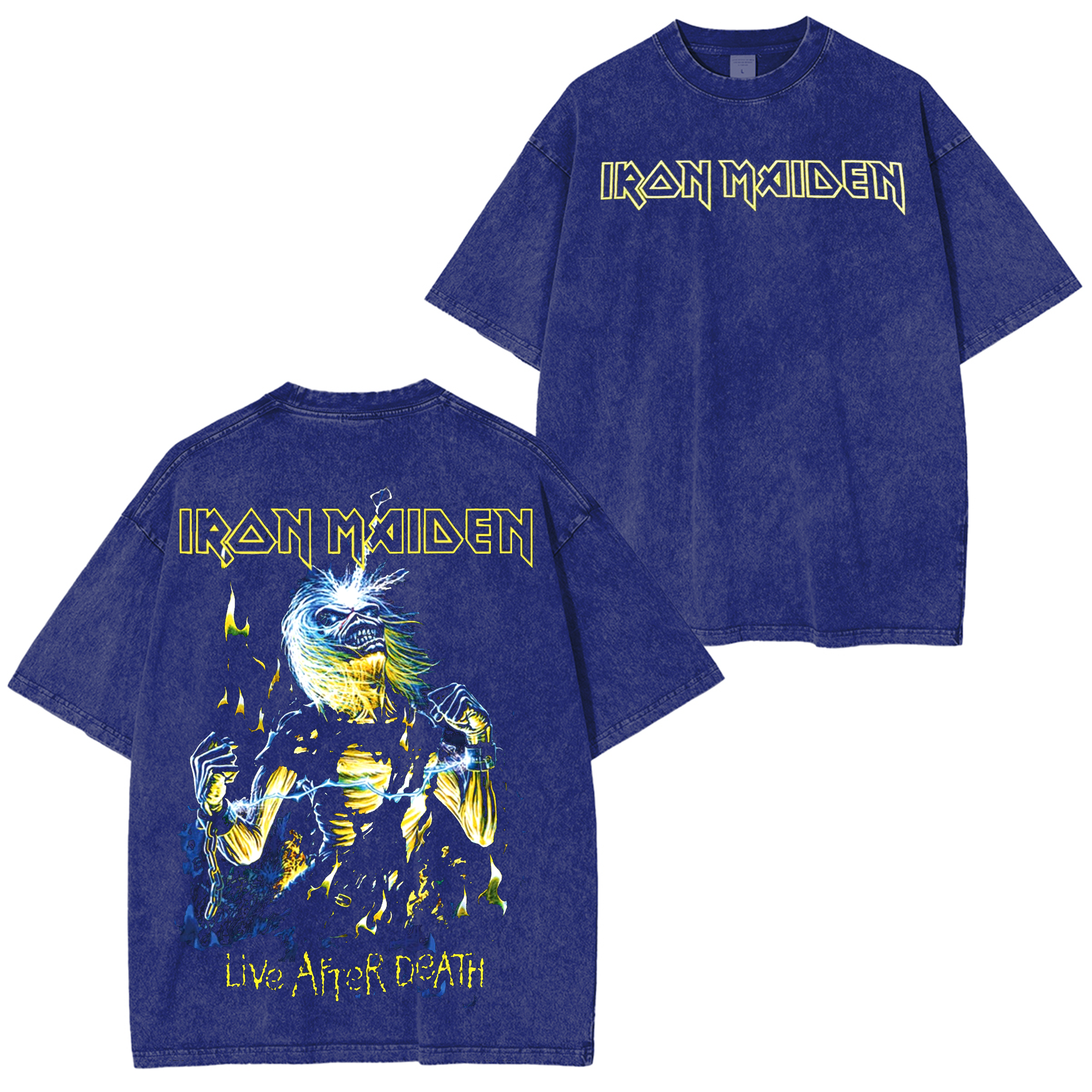 Iron Maiden LIVE After Death Unisex Washed T-Shirt