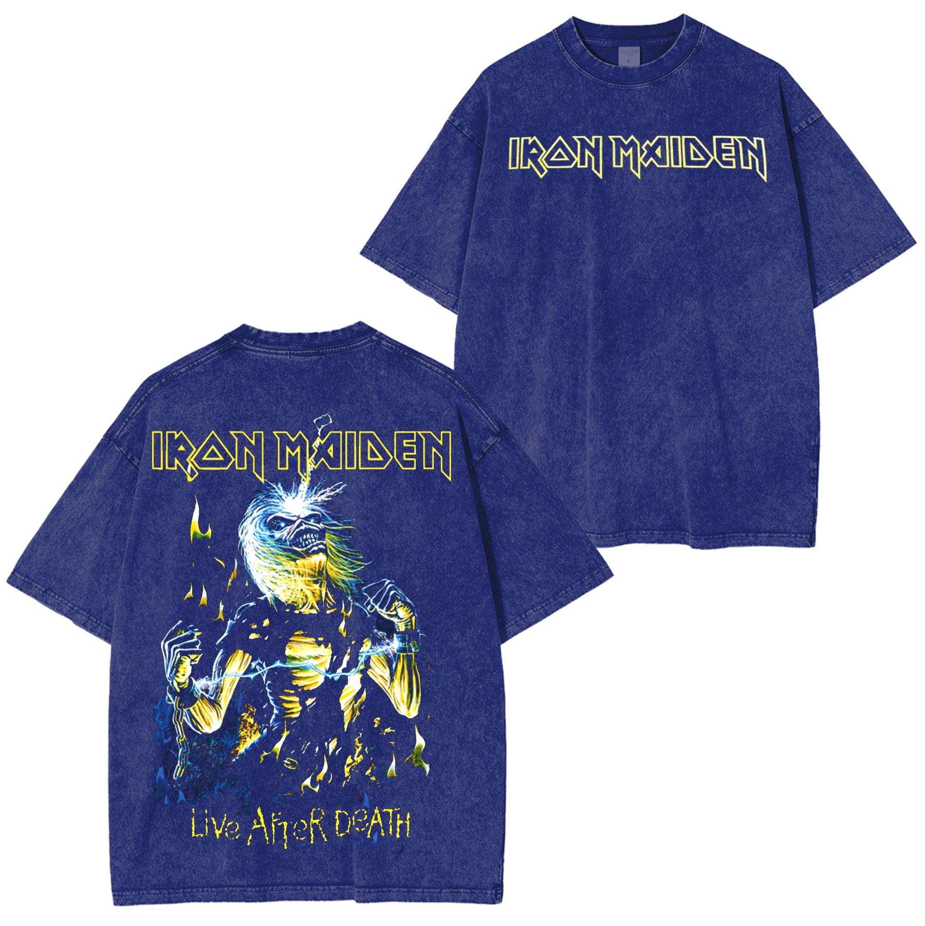 Iron Maiden LIVE After Death Unisex Washed T-Shirt