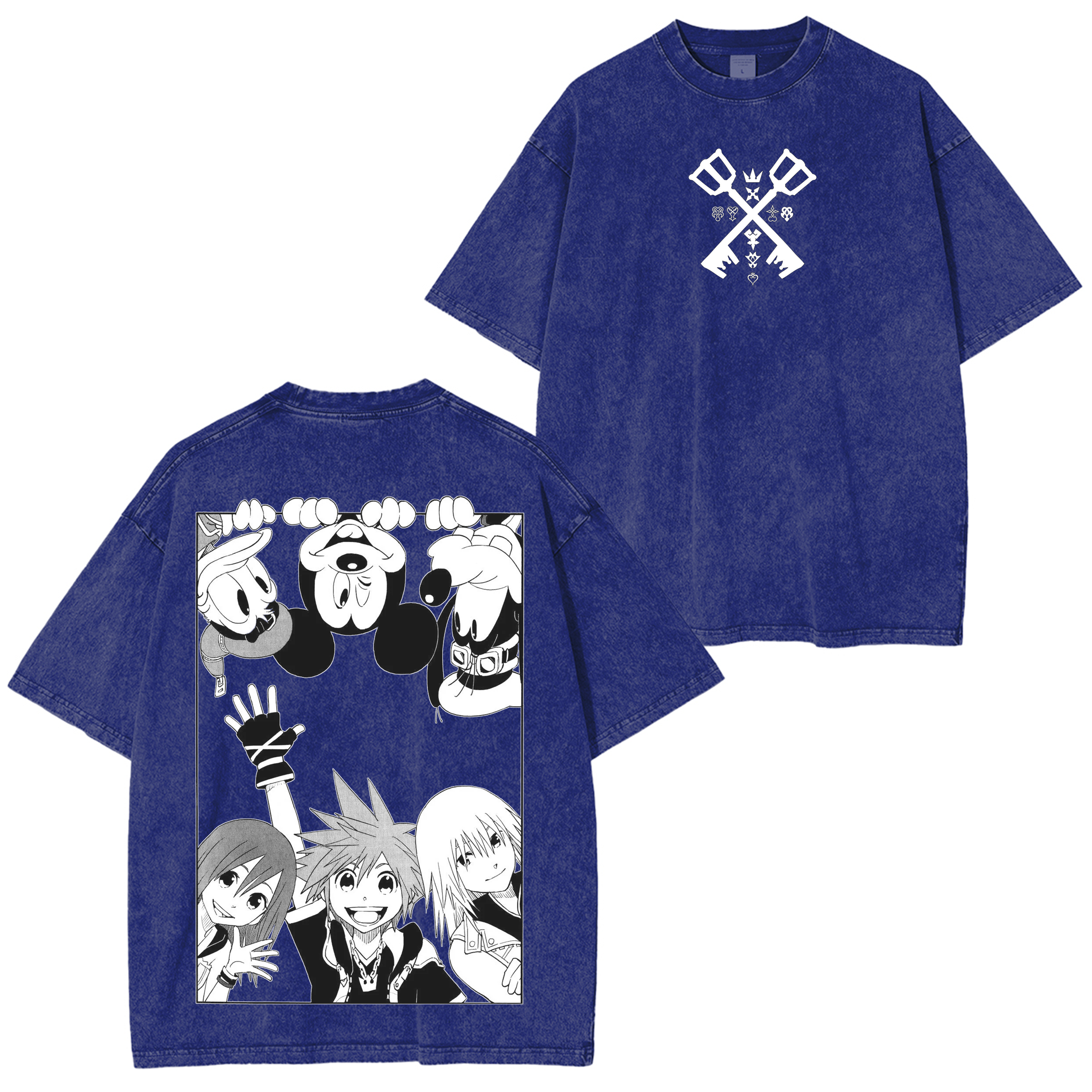 Kingdom Hearts Unisex Washed T-Shirt