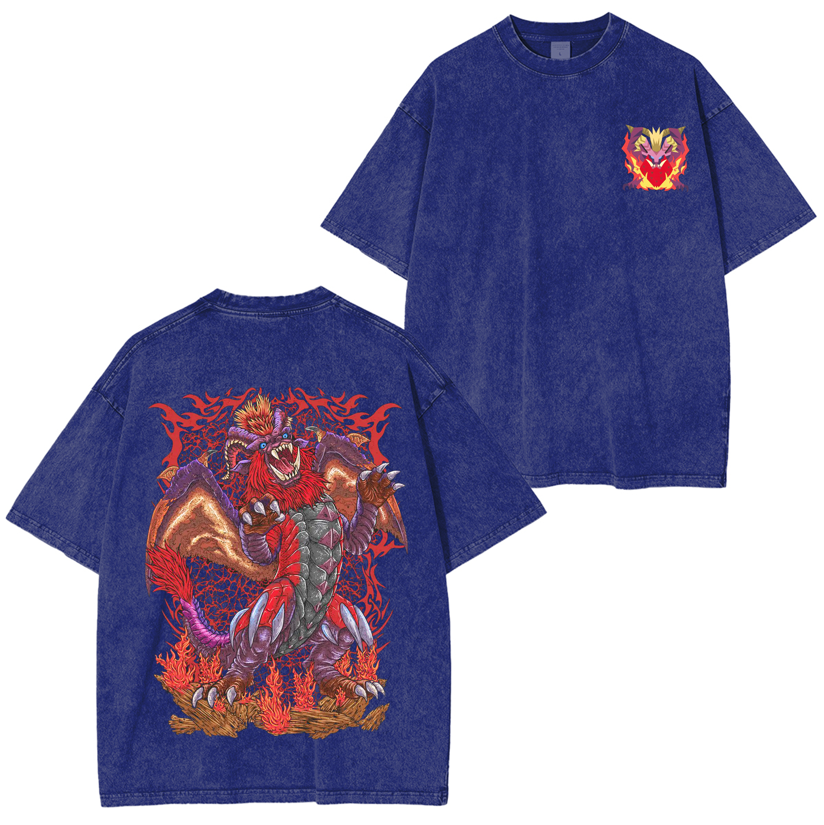 Teostra the Emperor of Flame Unisex Washed T-Shirt